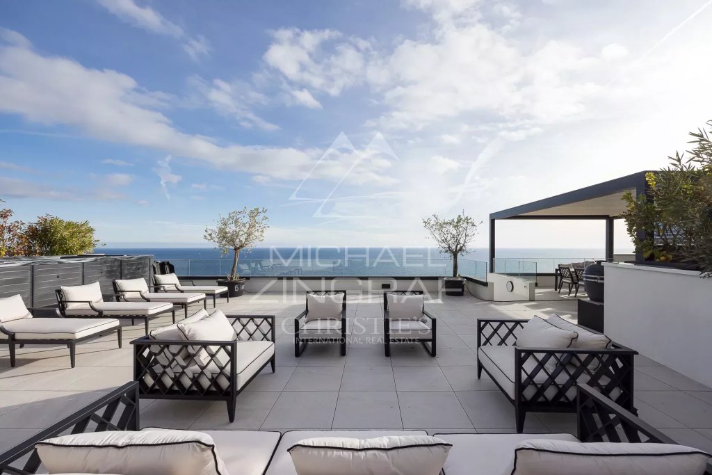 Apartment for sale in Roquebrune Cap Martin — Penthouse - panoramic sea view near Monaco