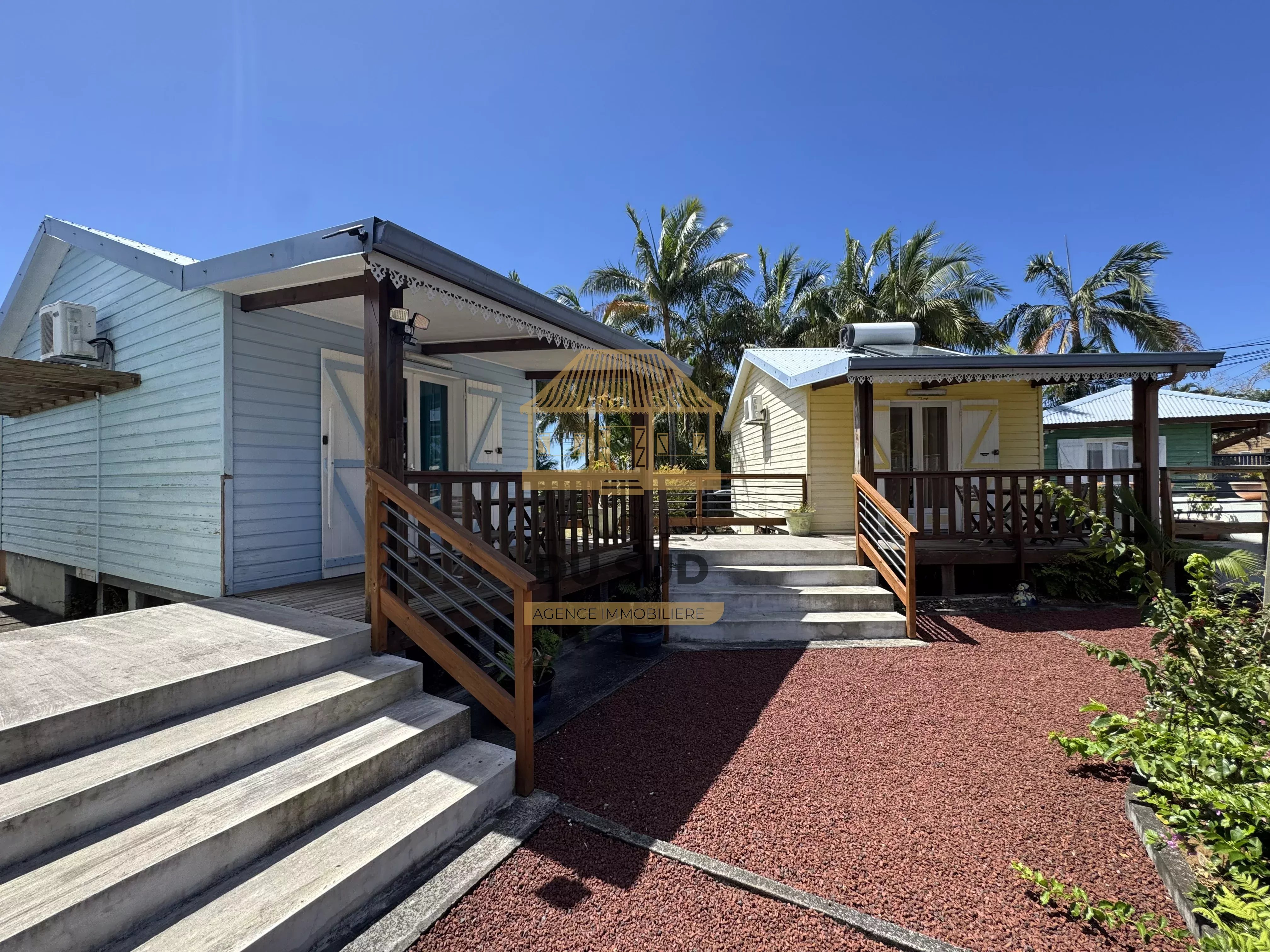 SAINT-PHILIPPE – BASSE VALLÉE – ENSEMBLE DE 5 BUNGALOWS EN LOCATION SAISONNIÈRE