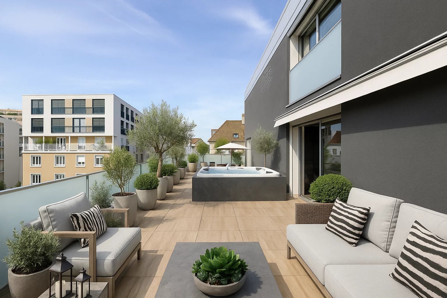 Exclusive - Superb contemporary penthouse in the heart of Saint-Jean