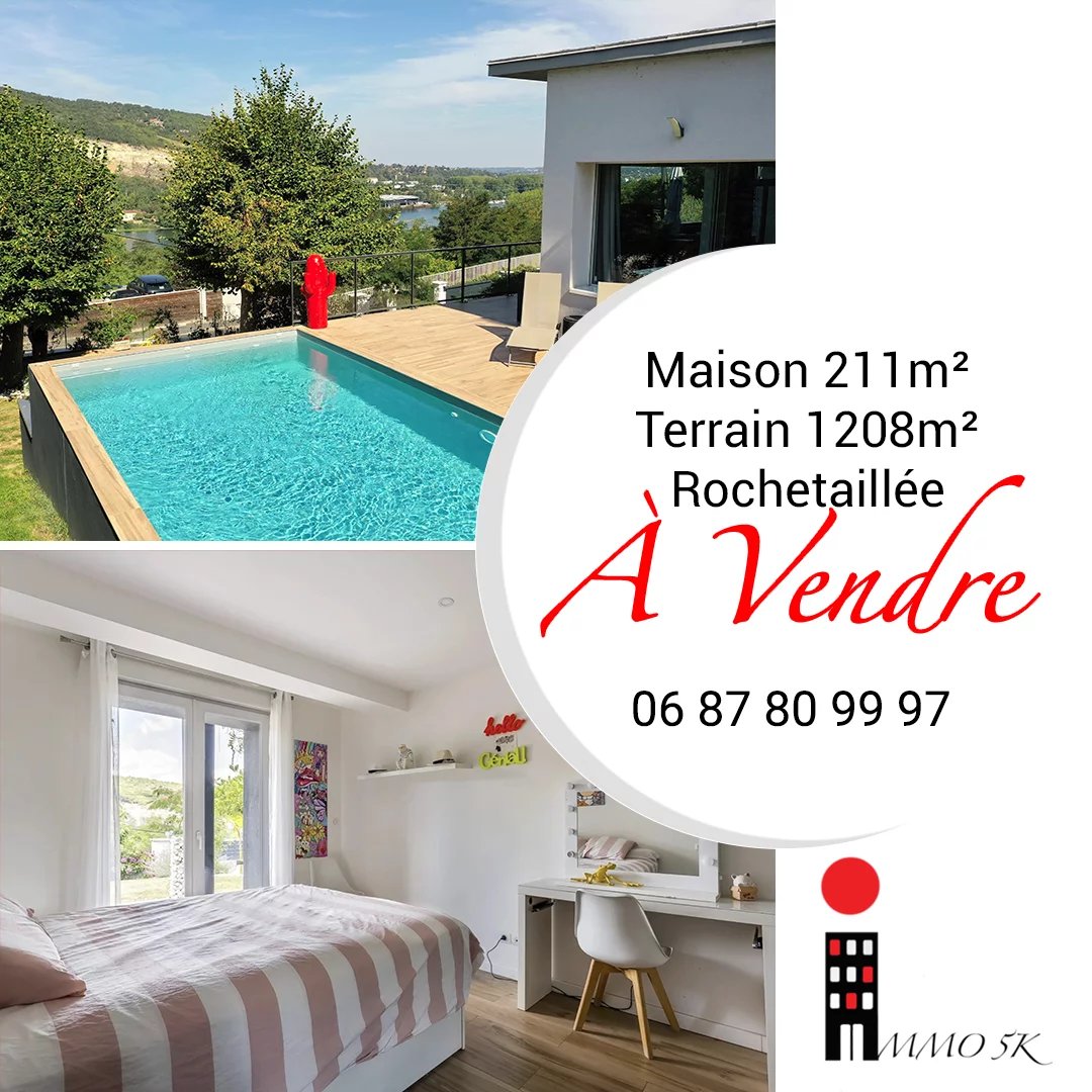 ROCHETAILLÉE SUR SAÔNE - Maison - 9 pièces - 211m2 hab - Piscine - Terrain 1208m2