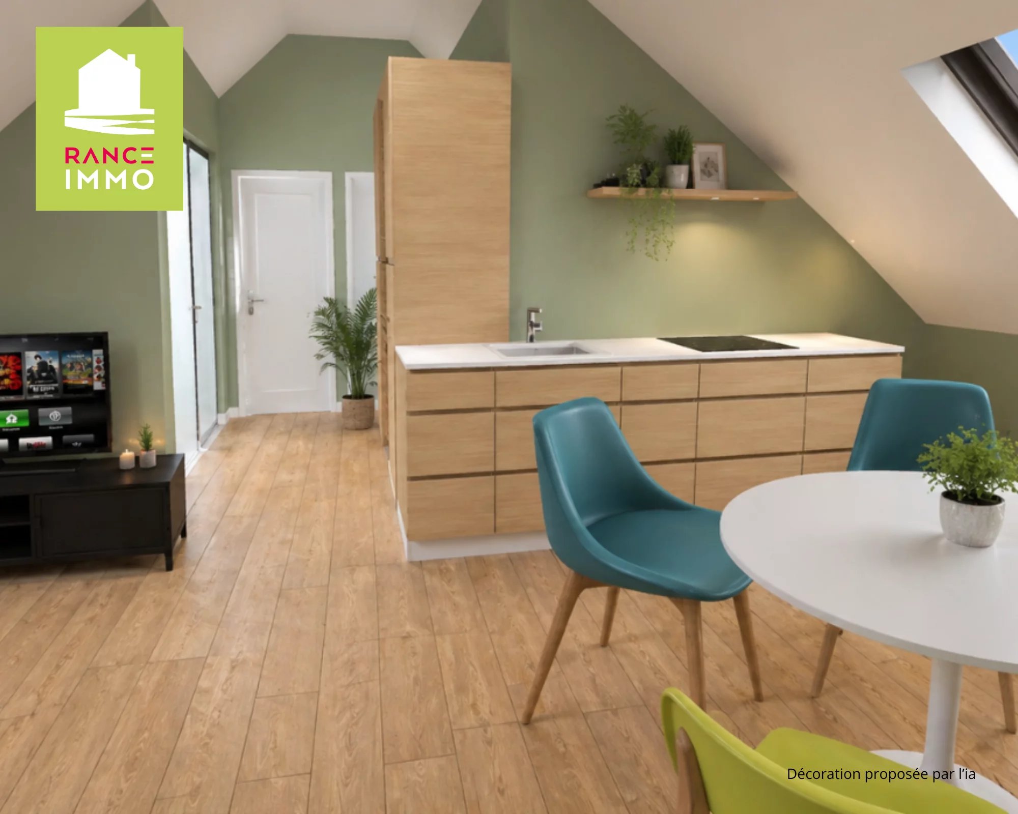 Appartement T3 à rénover – Fort potentiel – Centre de Plouër-sur-Rance
