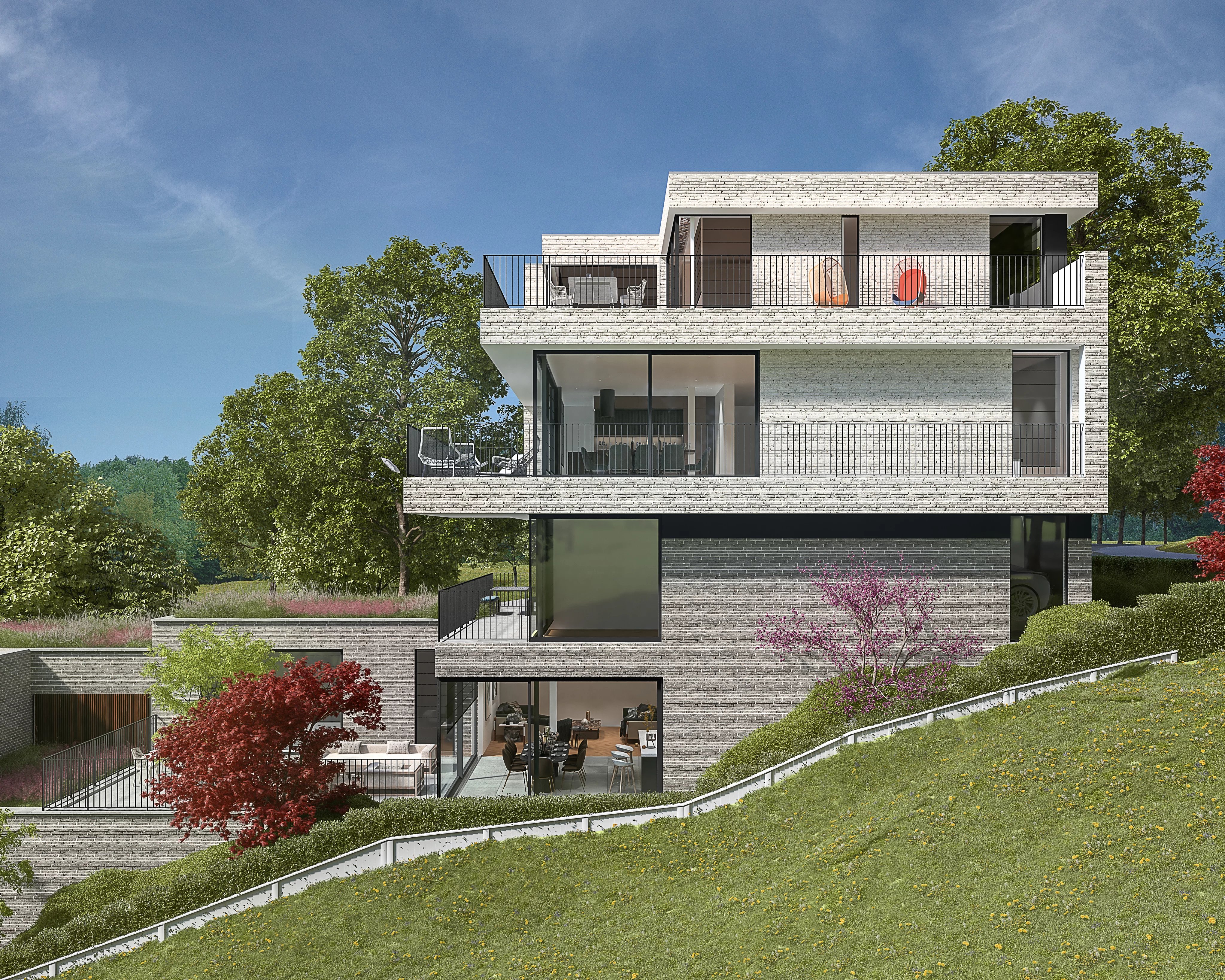 Uccle - Observatoire - Terrain avec permis pour un immeuble de 3 unités