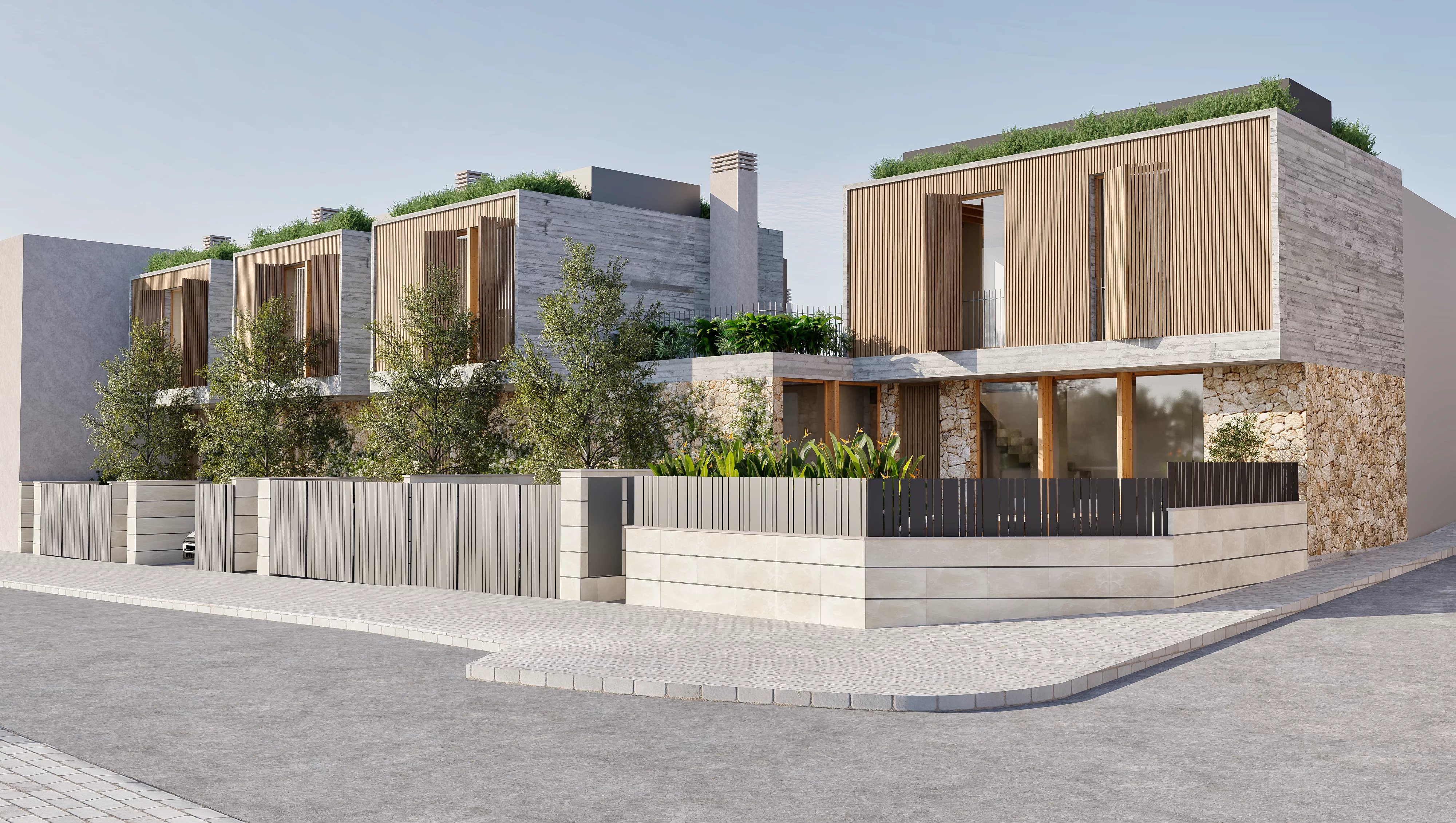 New built modern townhouses in Son Espanyolet