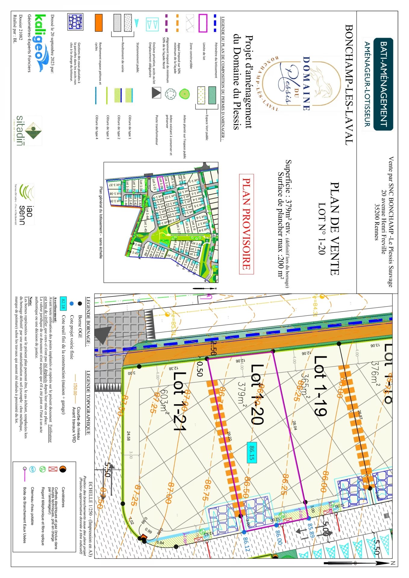 Vente Terrain constructible Bonchamp-lès-Laval