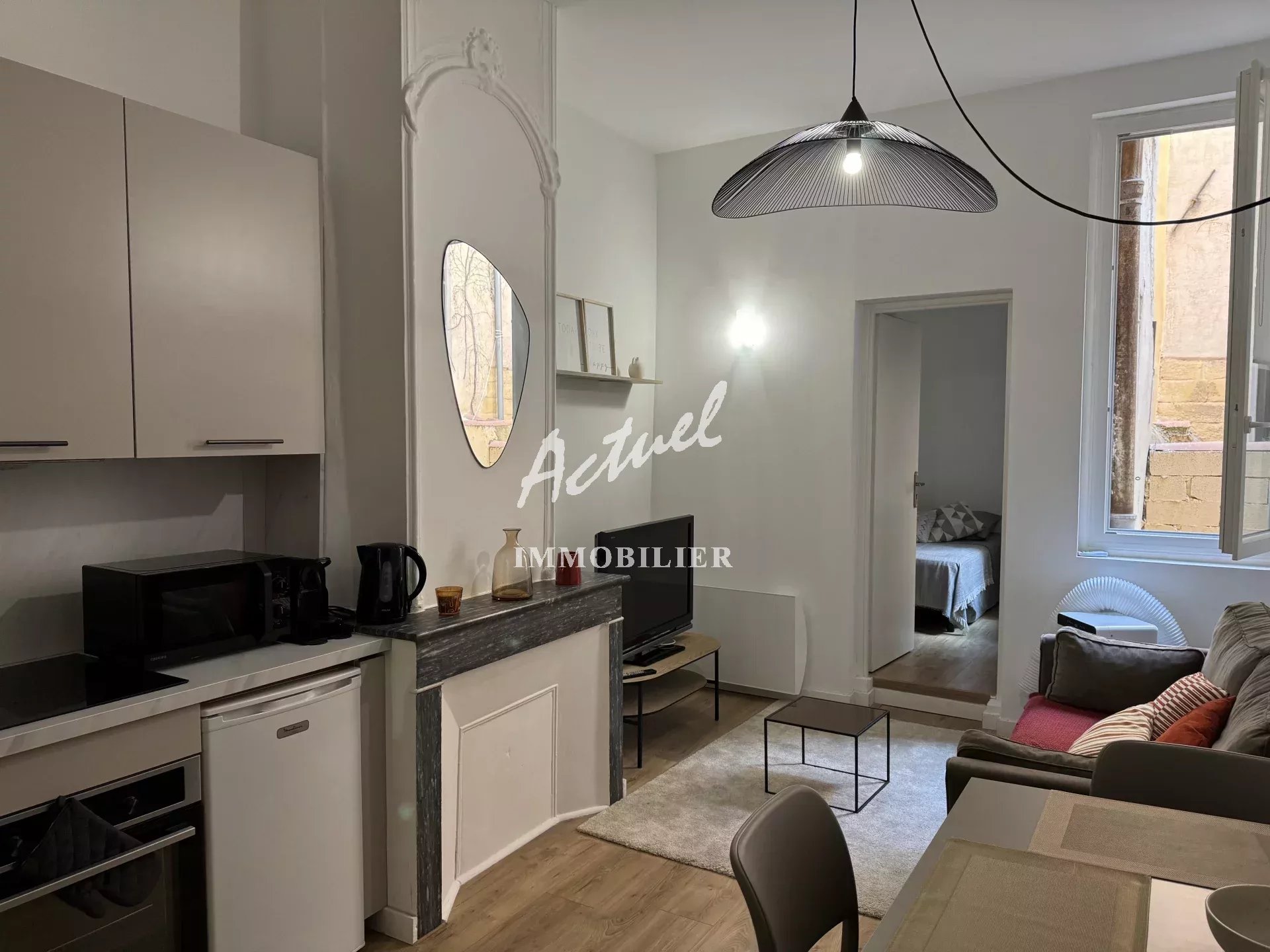 Appartement meublé 2 pièces entièrement rénové