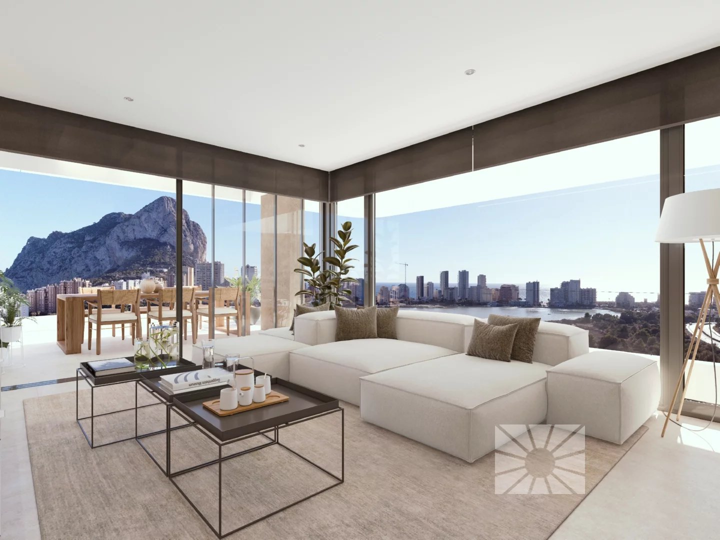 Apartamento de lujo de obra nueva con vistas al mar y amplia terraza en venta en Calpe