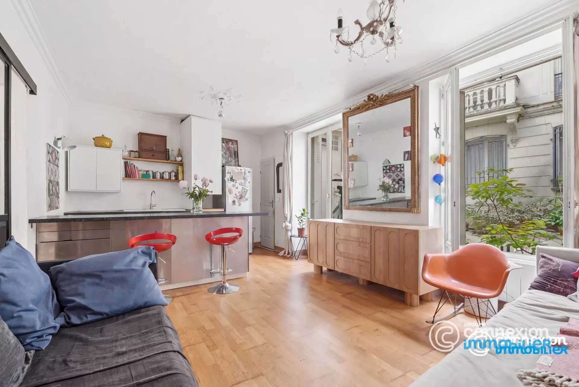 Plan fonctionnel avec 2 chambres
