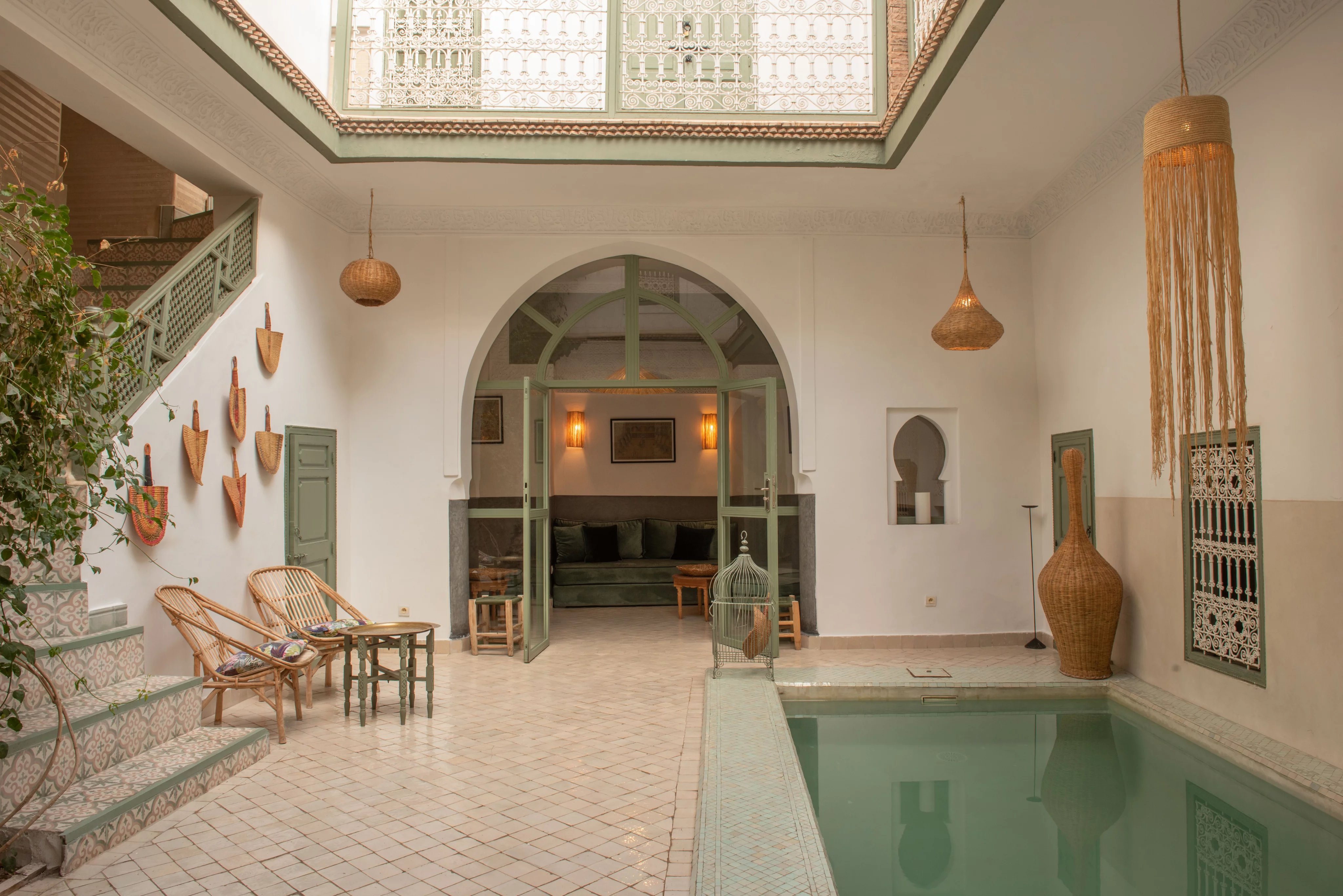Ravissant Riad de 5 chambres avec bassin chauffé