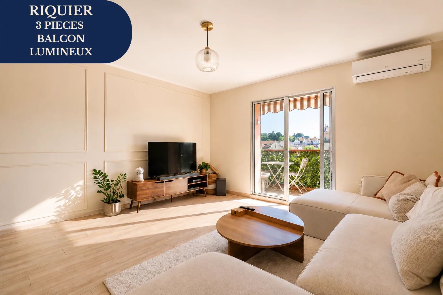 3 pièces 66 m² - Balcon vue dégagée - Riquier