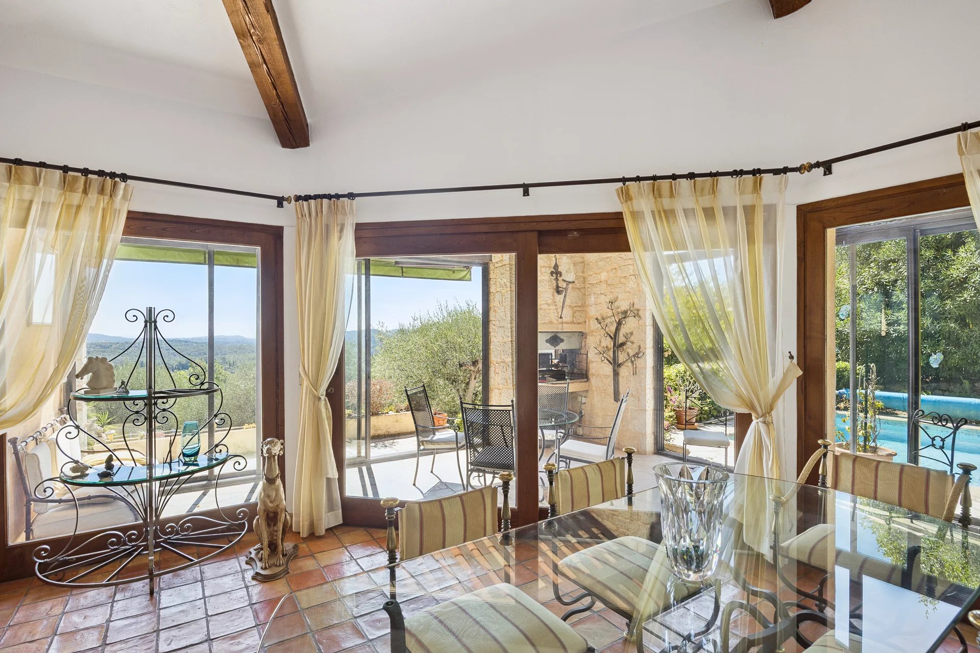 Architect-designed villa with sea view and olive grove