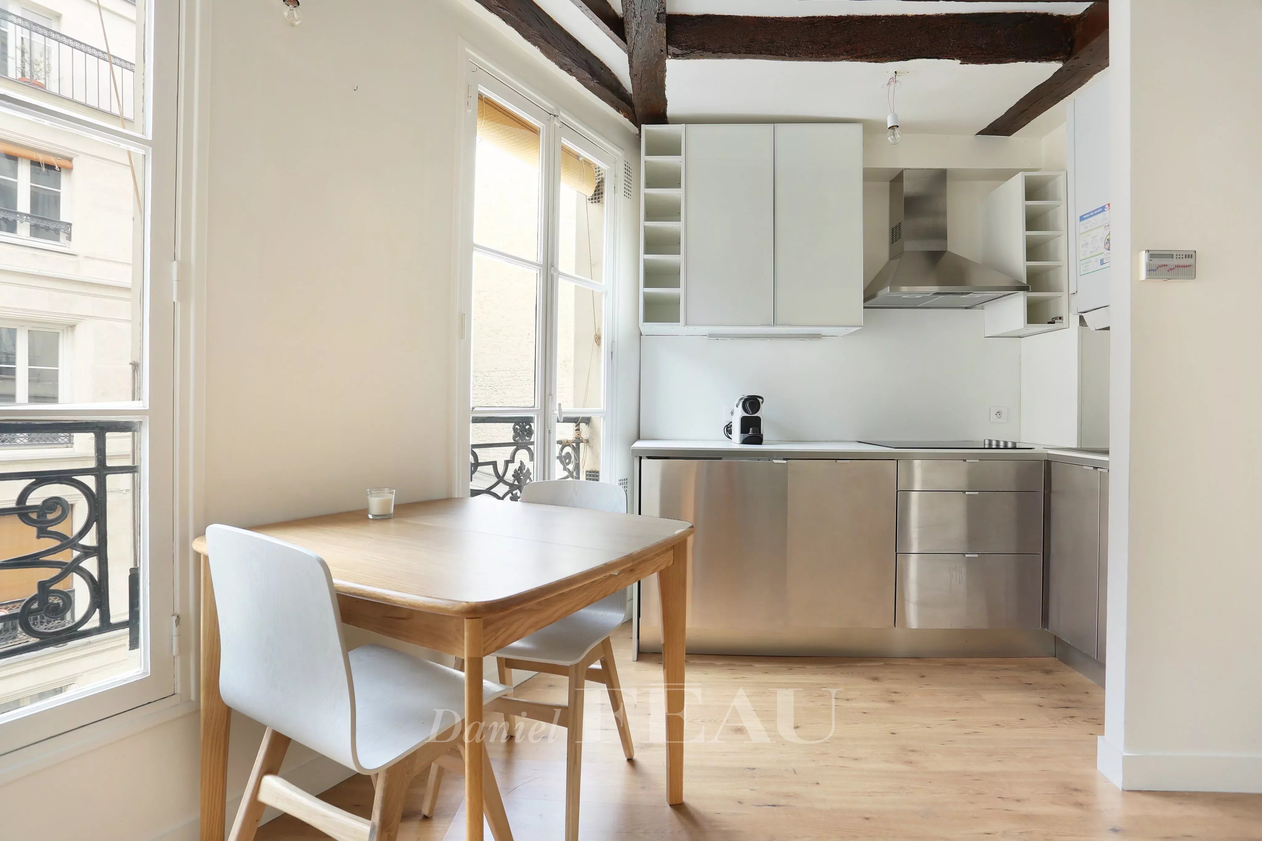 Kitchen Wooden floor Stainless steel