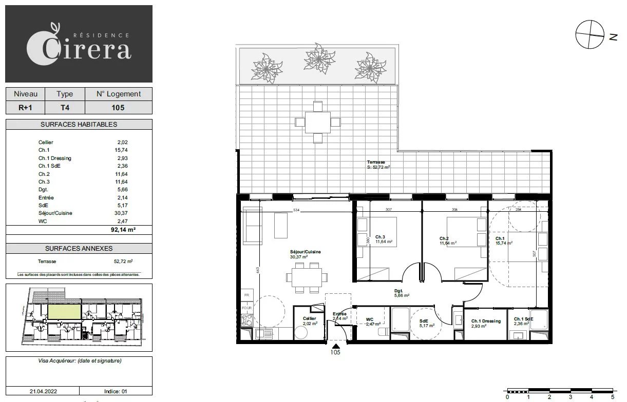 APT NEUF CERET CENTRE