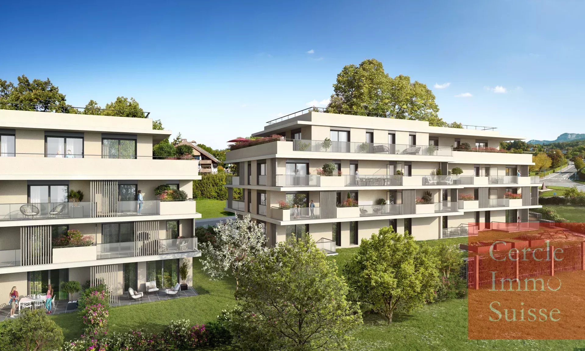 Appartement neuf en vente à ANNECY LE VIEUX 74940 dans quartier résidentiel proche du lac d'ANNECY - Photo 2