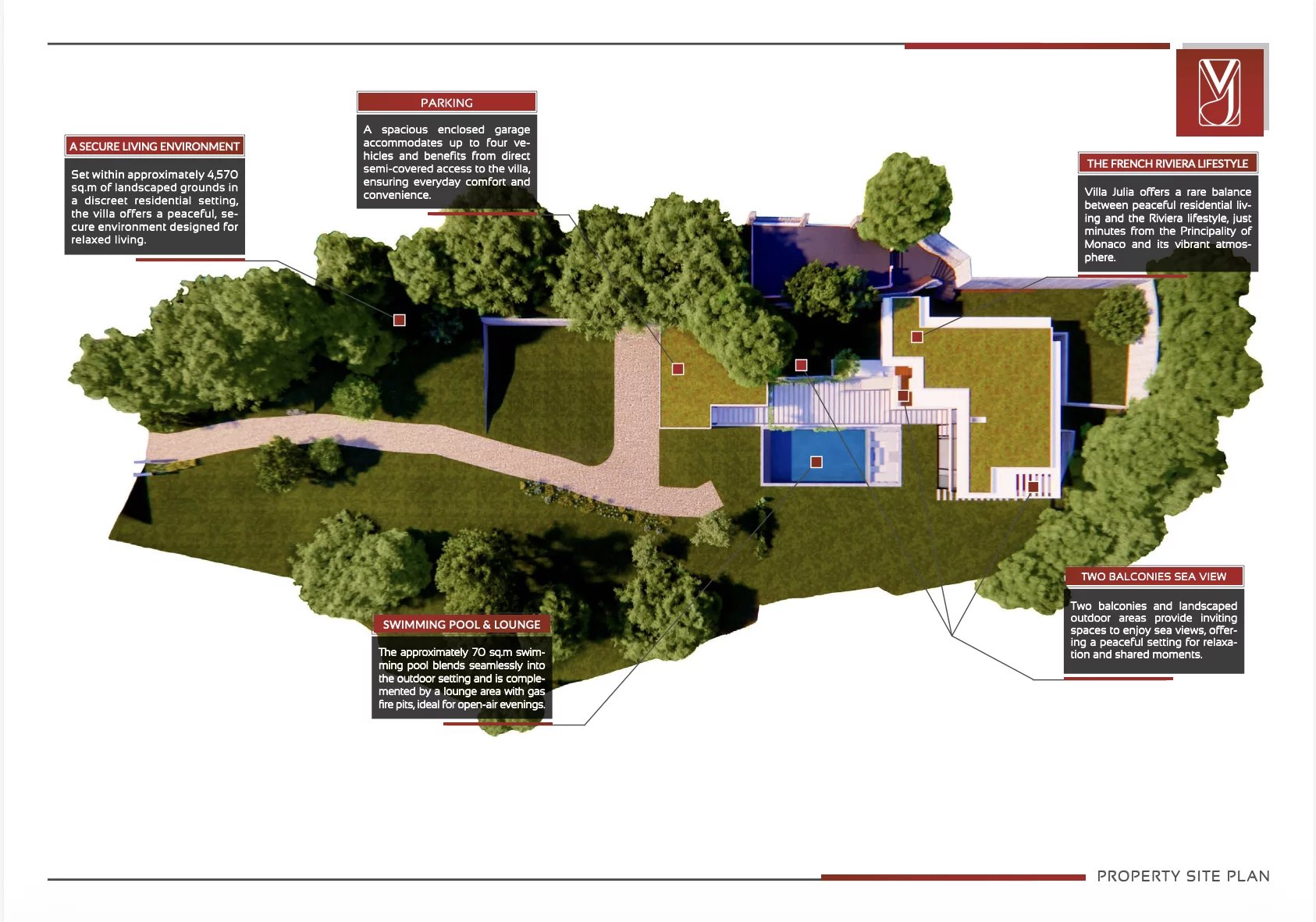 LIMITROPHE MONACO - TURBIE QUARTIER REVOIRES - EN CONSTRUCTION - VILLA 5 CHAMBRES - VUE MER - PISCINE - GARAGES
