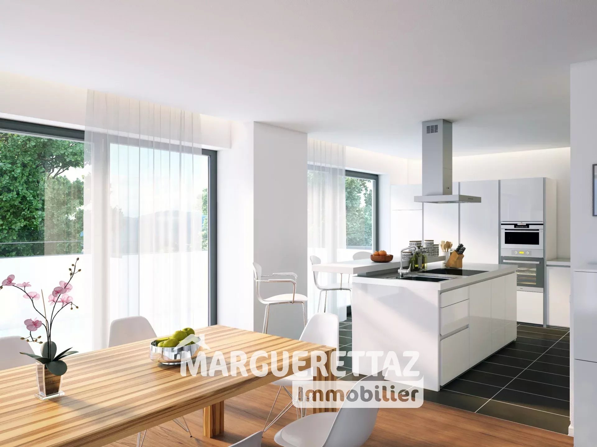 3d architektur eigentum anlage berge design elegant entspannen familie fließen frisch genießen hell hochwertig holz immobilie penthouse kochen küche leben licht luxus möbel reichtum sonne weiß wohnung