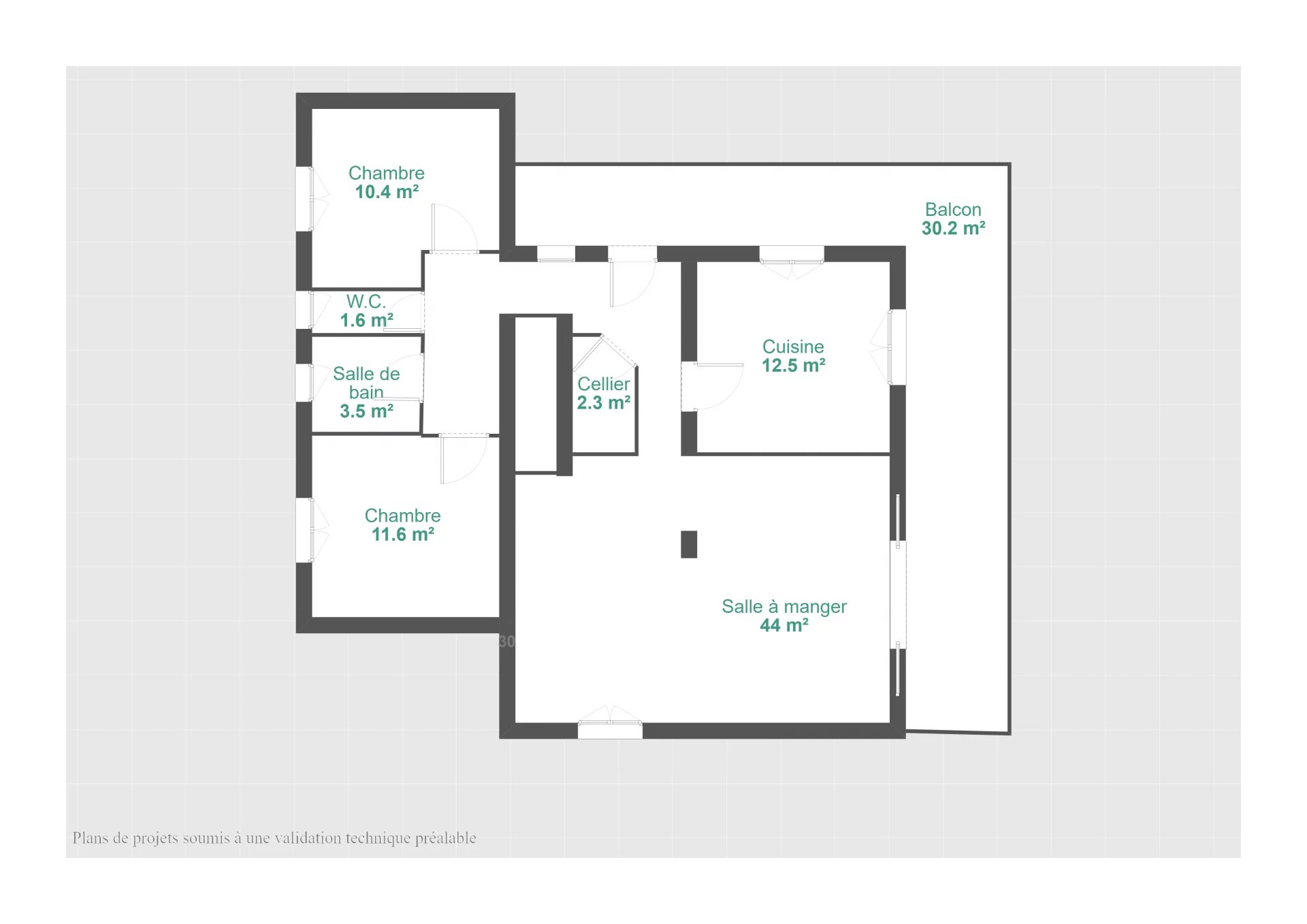 Appartement à rafraichir de 90 m² avec 30 m² terrasse