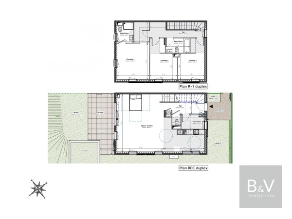 120 m² duplex apartment with terrace and garden — photo 2