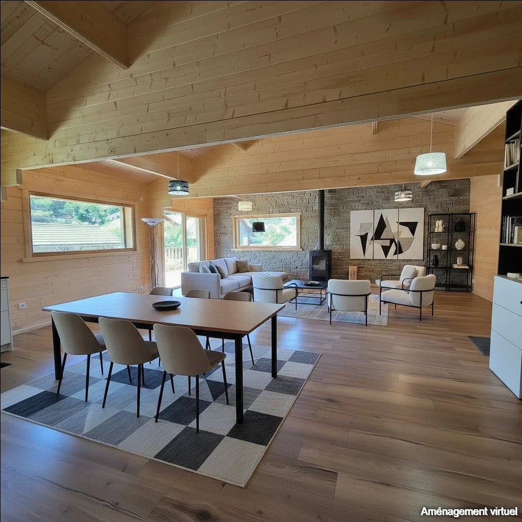 Chalet double madrier