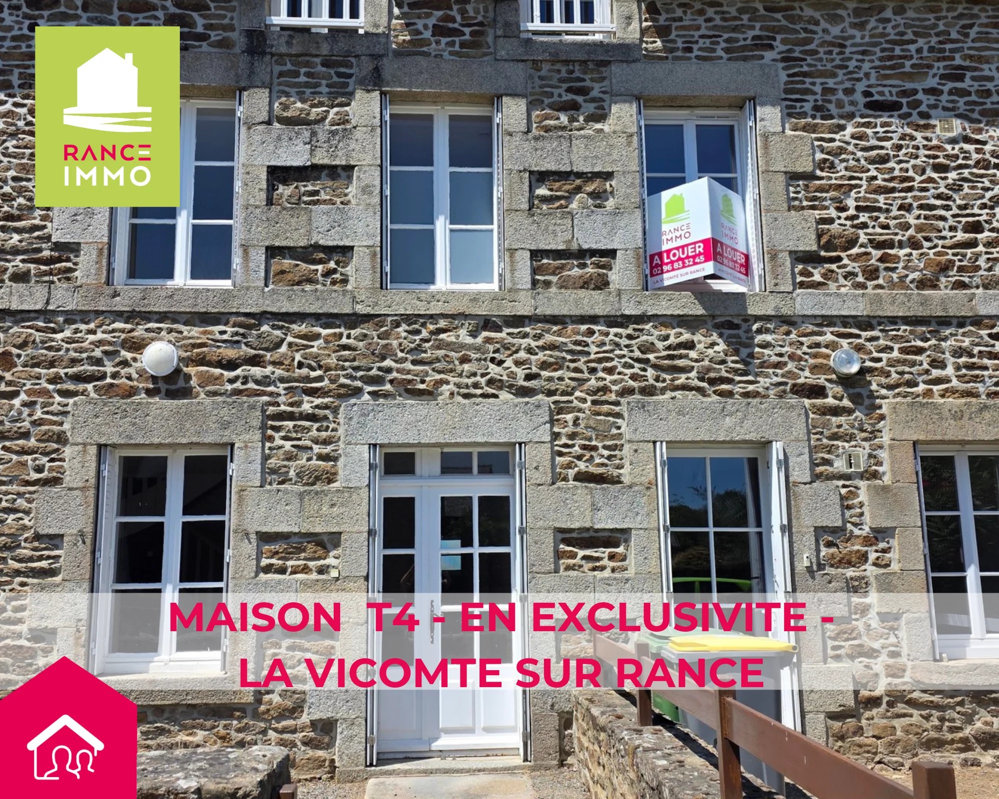 EN EXCLUSIVITE -MAISON T4 EN LOCATION –
