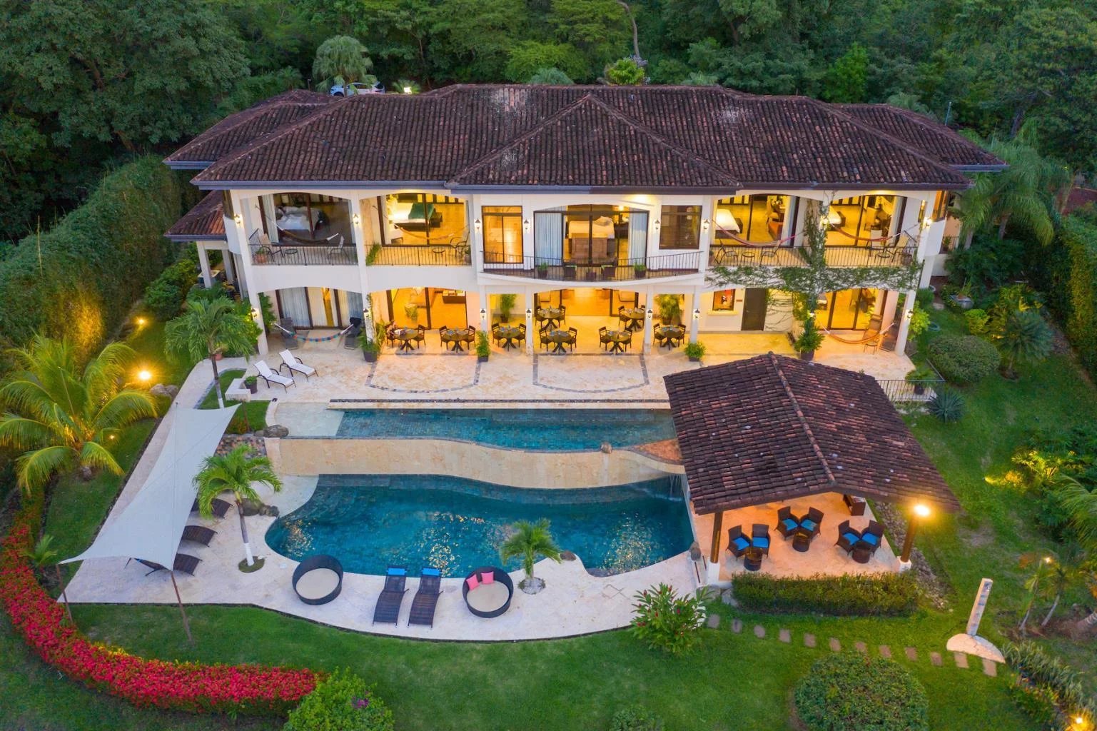 Très belle villa perchée sur une colline surplombant le golfe de Papagayo