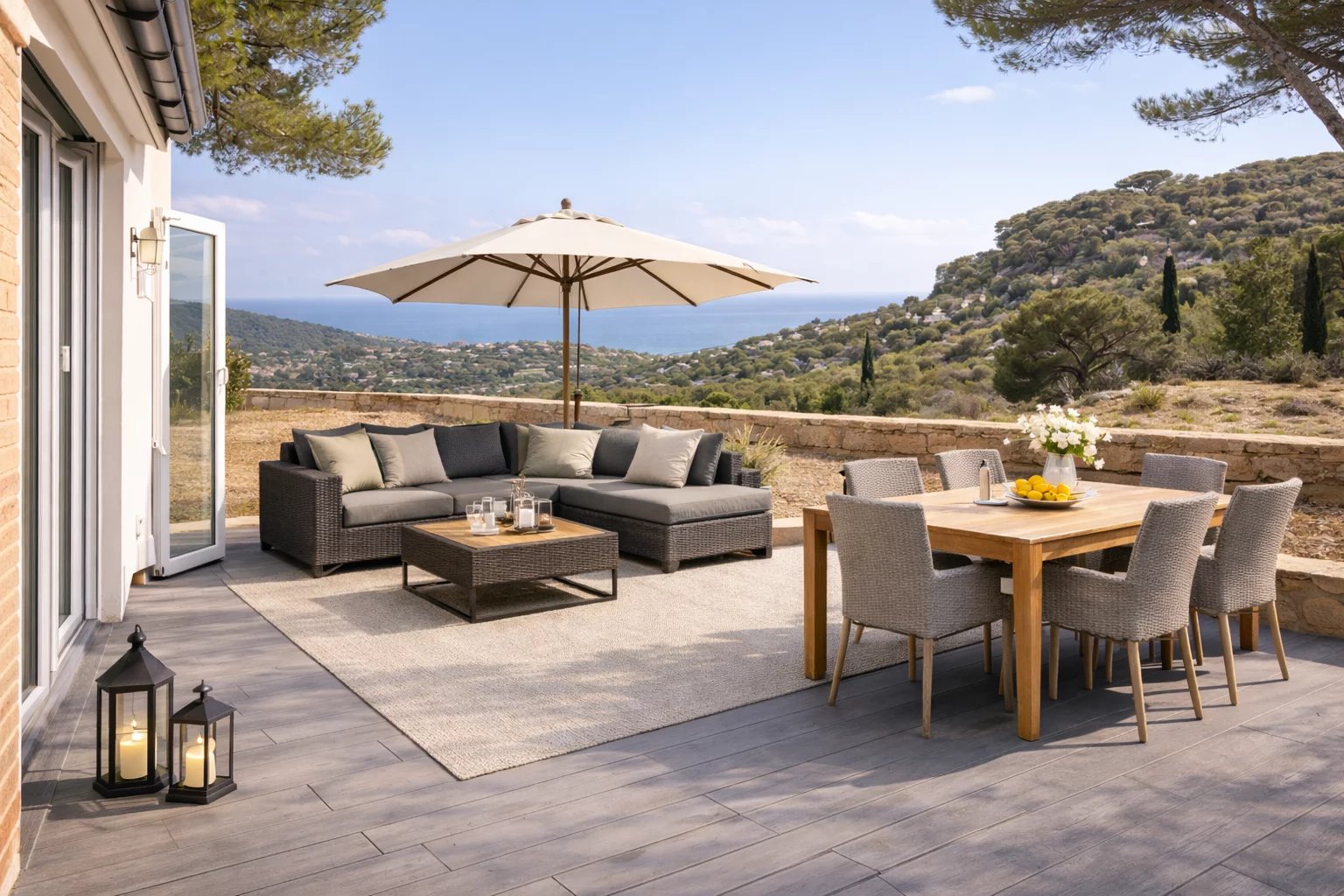 83230 BORMES-LES-MIMOSAS - 3 PIECES - 75M² - 2 CHAMBRES - TERRASSE - Photo 2
