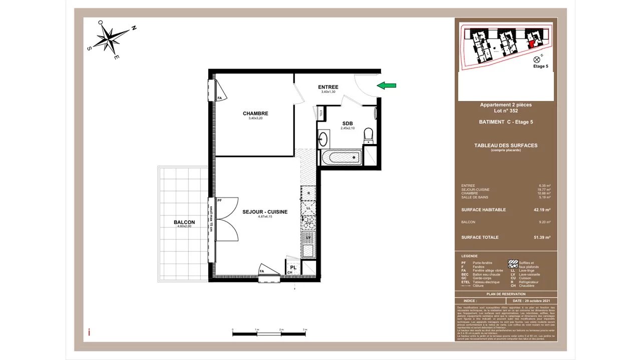 Appartement T2 de 42m² - Thonon-les-Bains