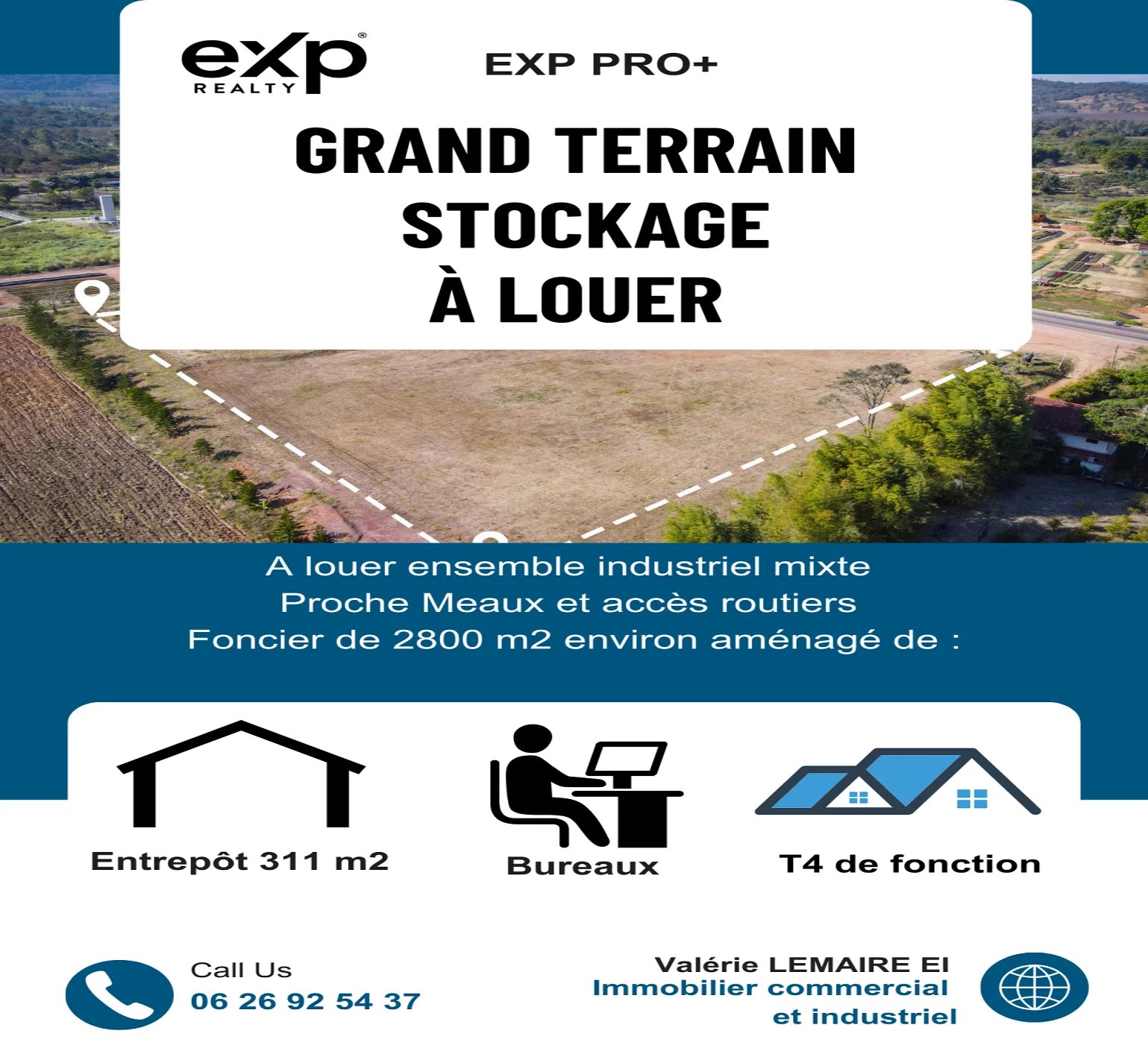 Location Entrepôt Poincy