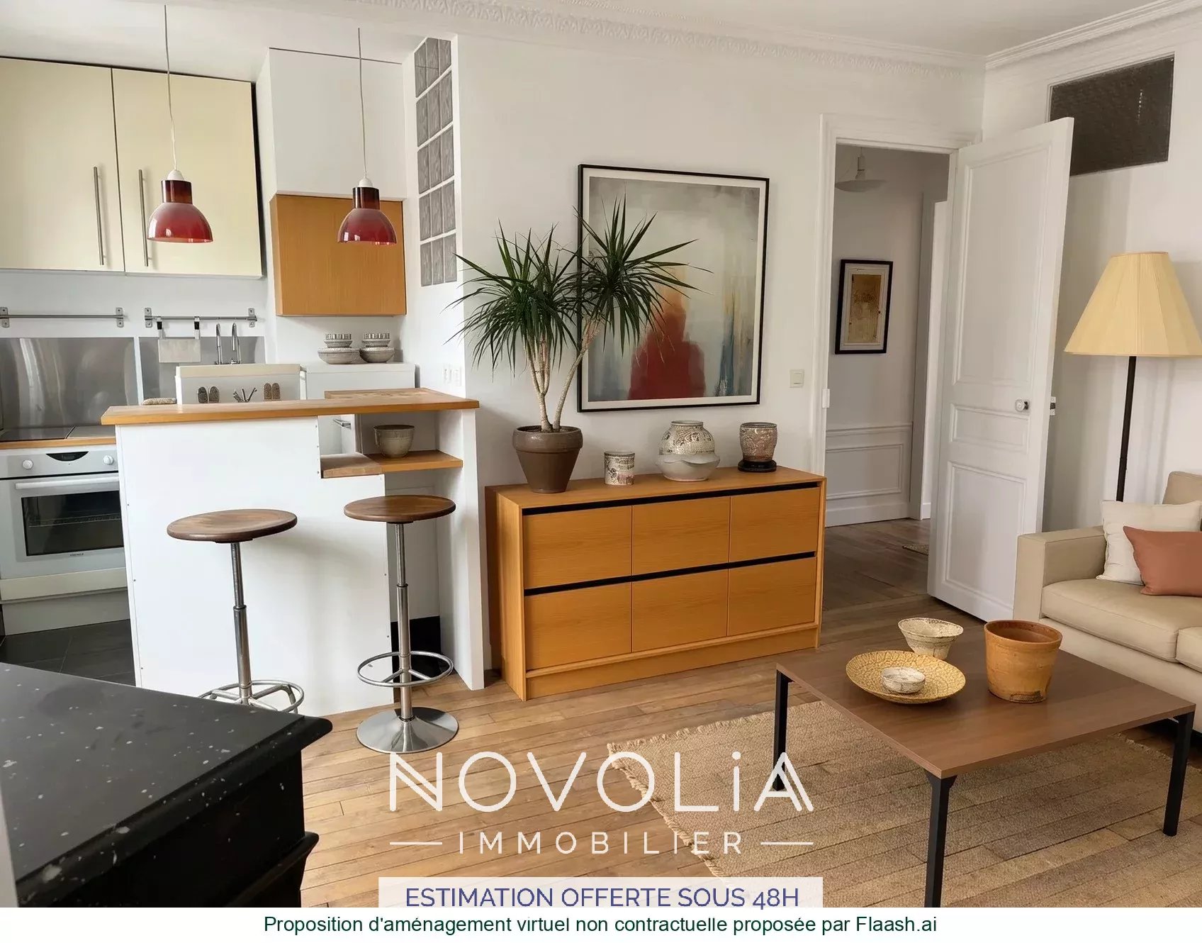 Achat Appartement Surface de 40.62 m�/ Total carrez : 40.62 m�, 2 pi�ces, Paris 18�me (75018)