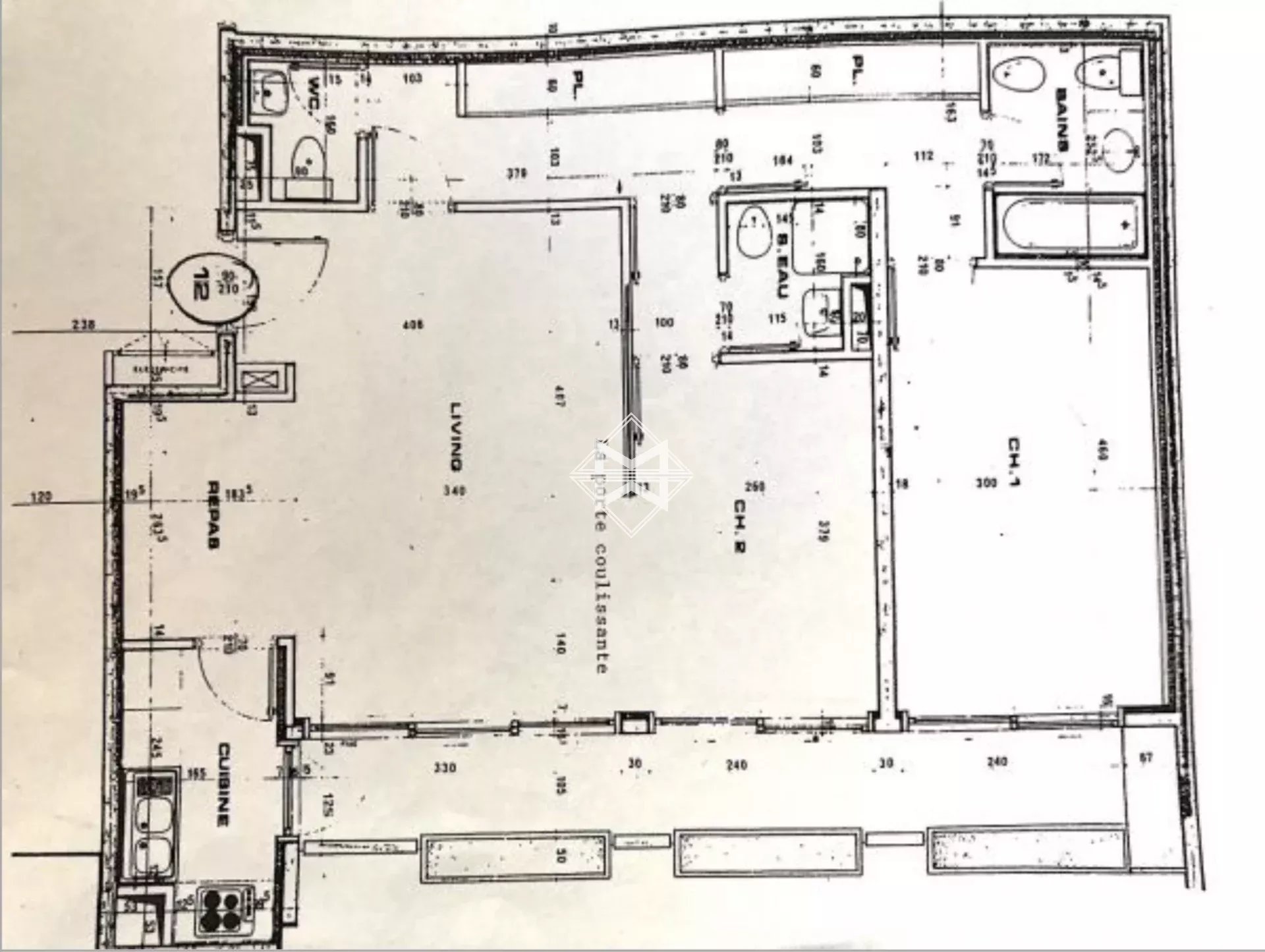 3 Pièces - 88m² - 2 Chambres