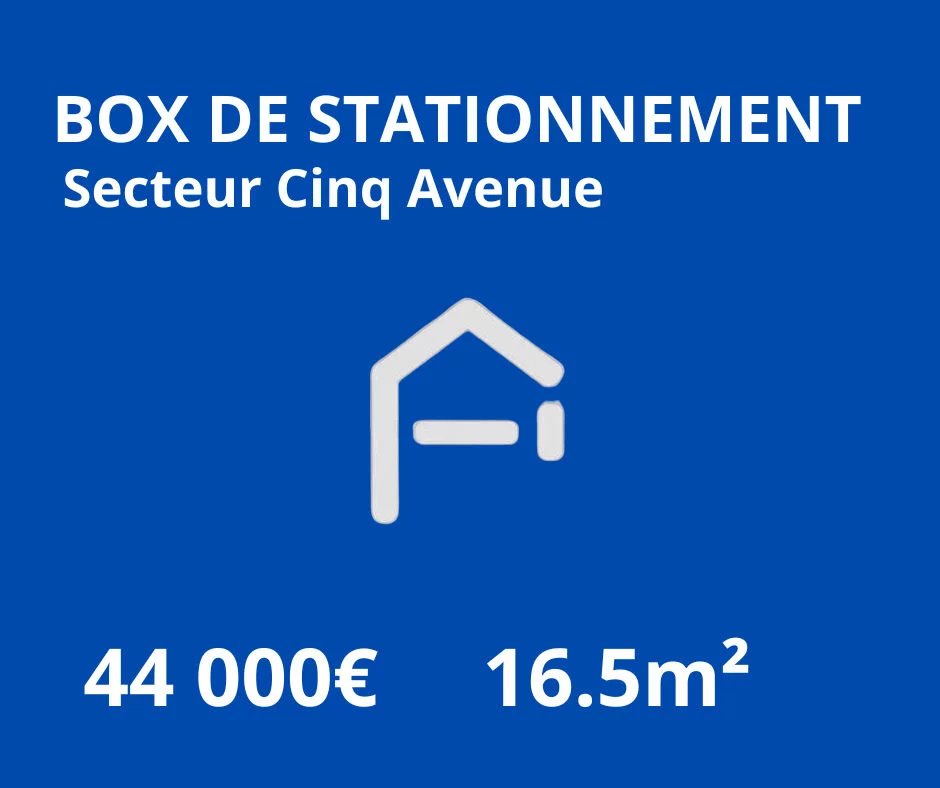Box de stationnement 16m² cinq avenue