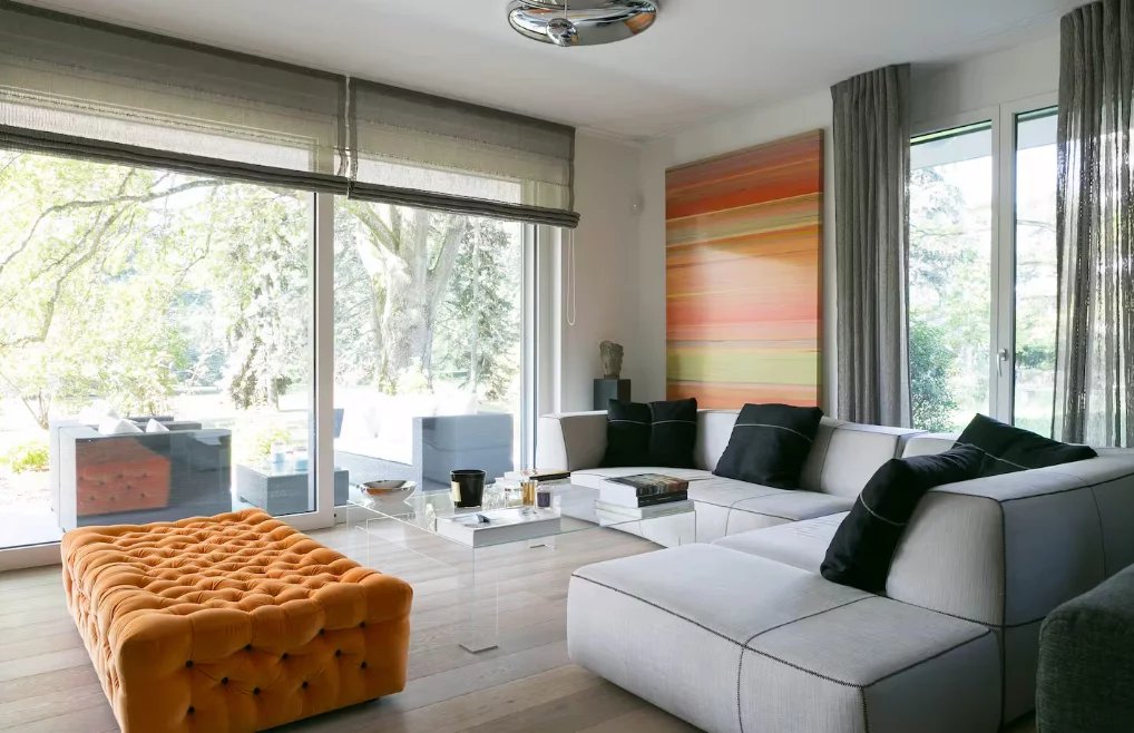 Furnished Apartment for Rent in Cologny, Nestled in a Beautiful Landscaped Park