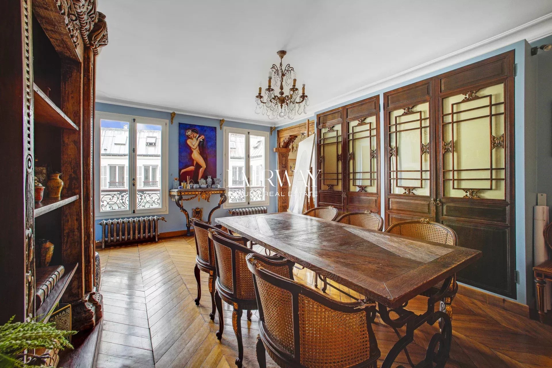 Appartement haussmannien de prestige de 124 m² avec 2 chambres de service en option – Paris 8e Montaigne