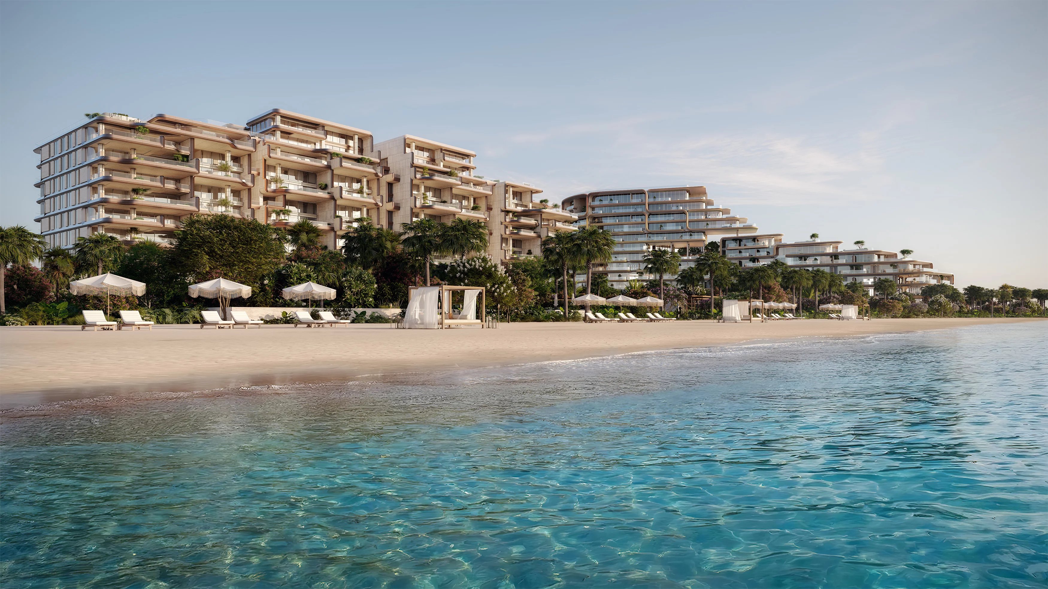 3 lits simplex à l'Alba Residences, Palm Jumeirah