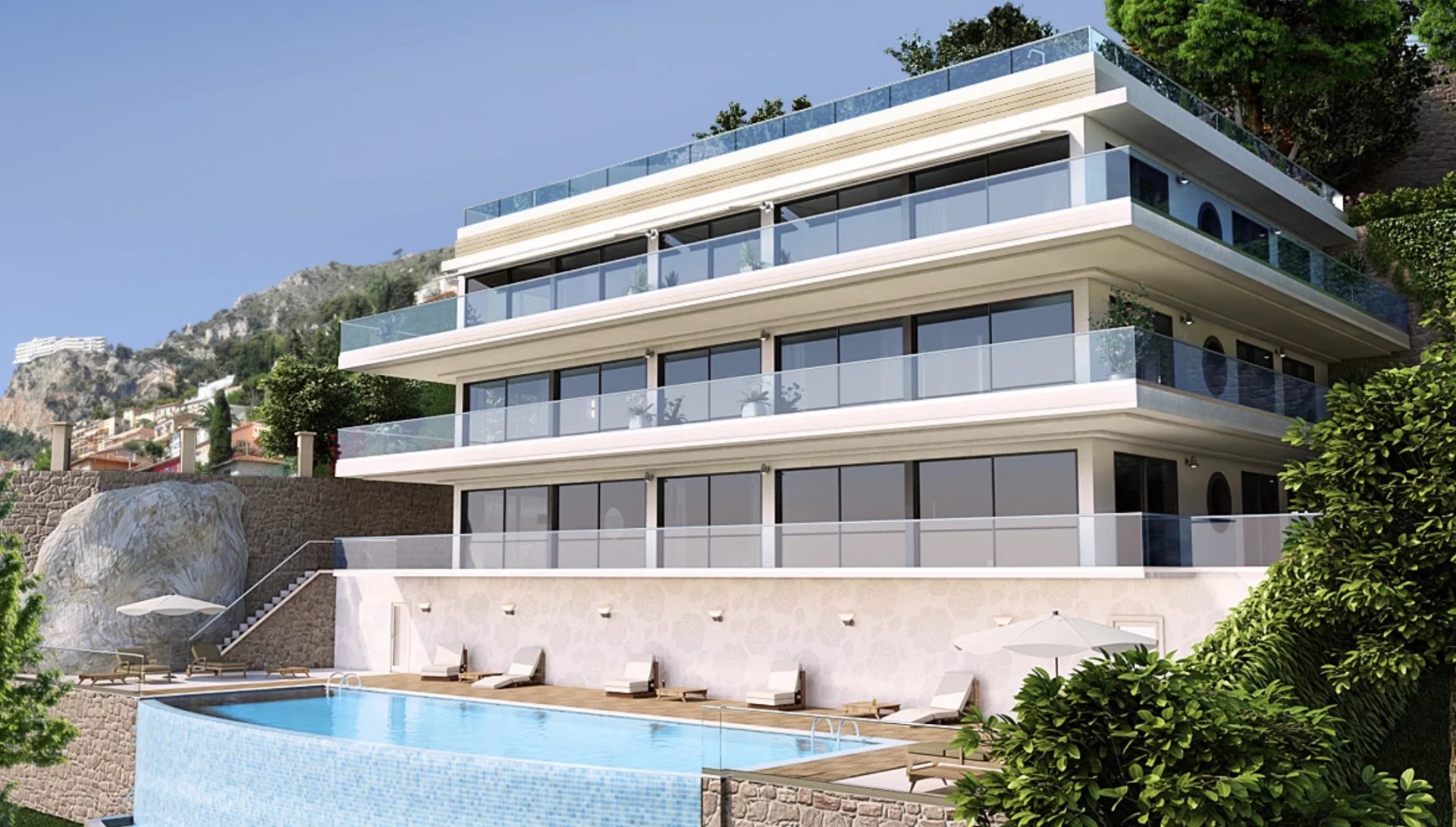 Roquebrune Cap Martin - Luxurious Rooftop with independent studio - Panoramic sea view