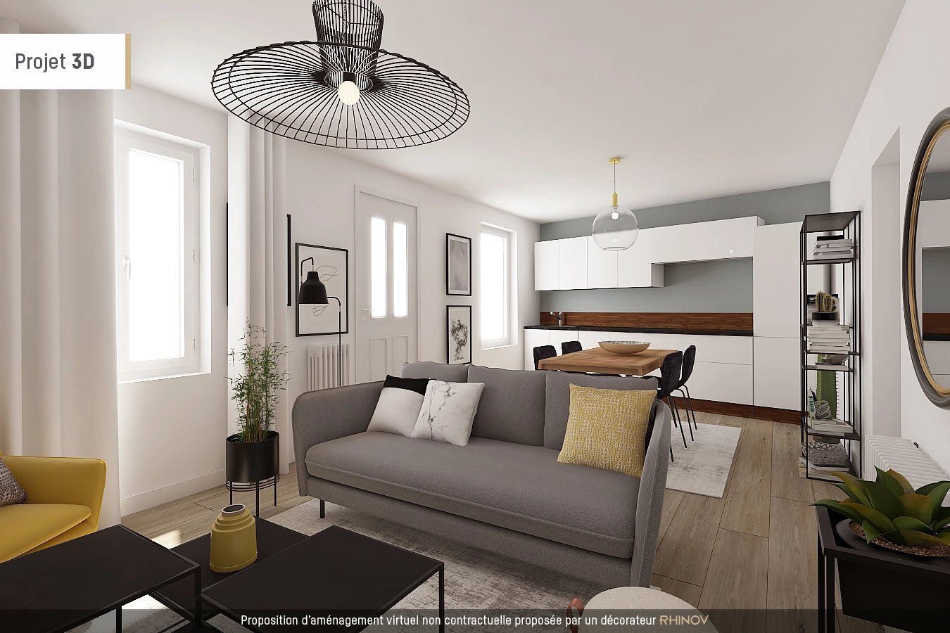 Maison de village 100m² avec cours et garage