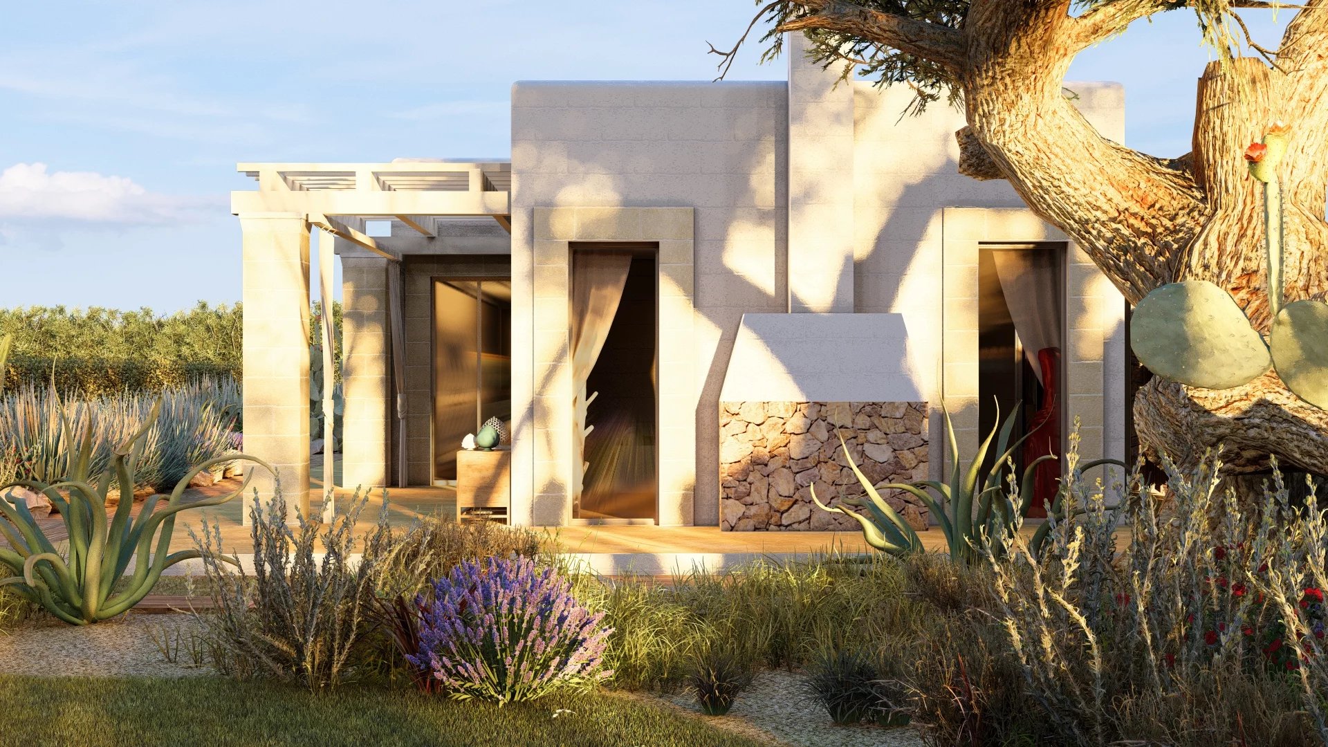 MEDITERRANEAN VILLA SET IN THE HEART OF THE PRIMITIVO VINEYARDS JUST MINUTES FROM THE BEACHES