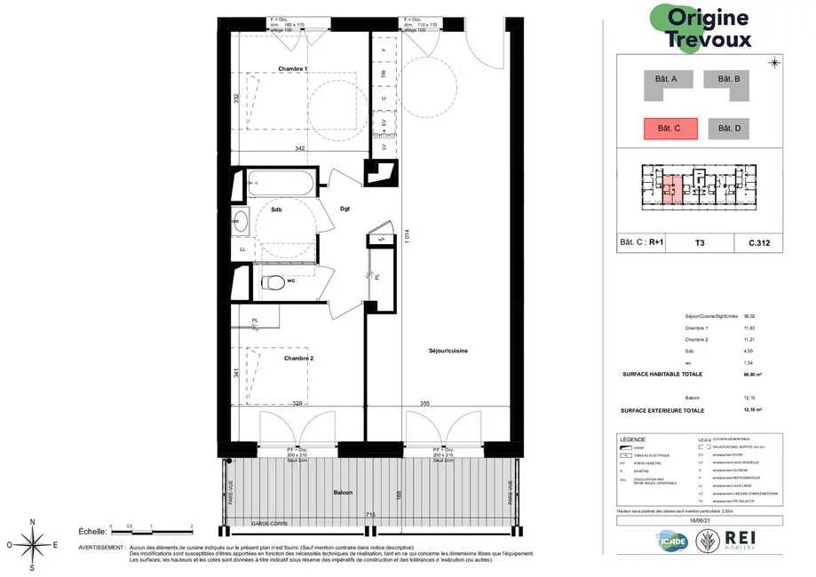 Appartement neuf T3 - À partir de 267 000 € TTC