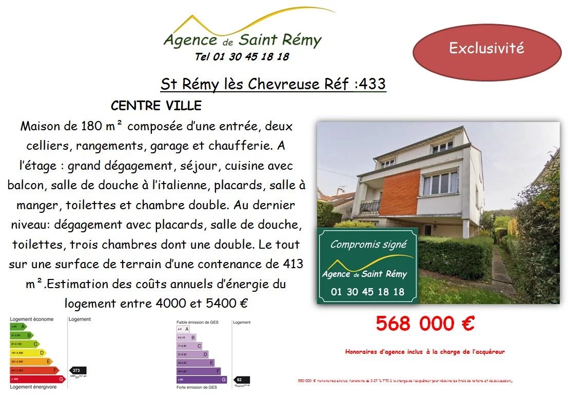 Vente Maison Saint-Rémy-lès-Chevreuse