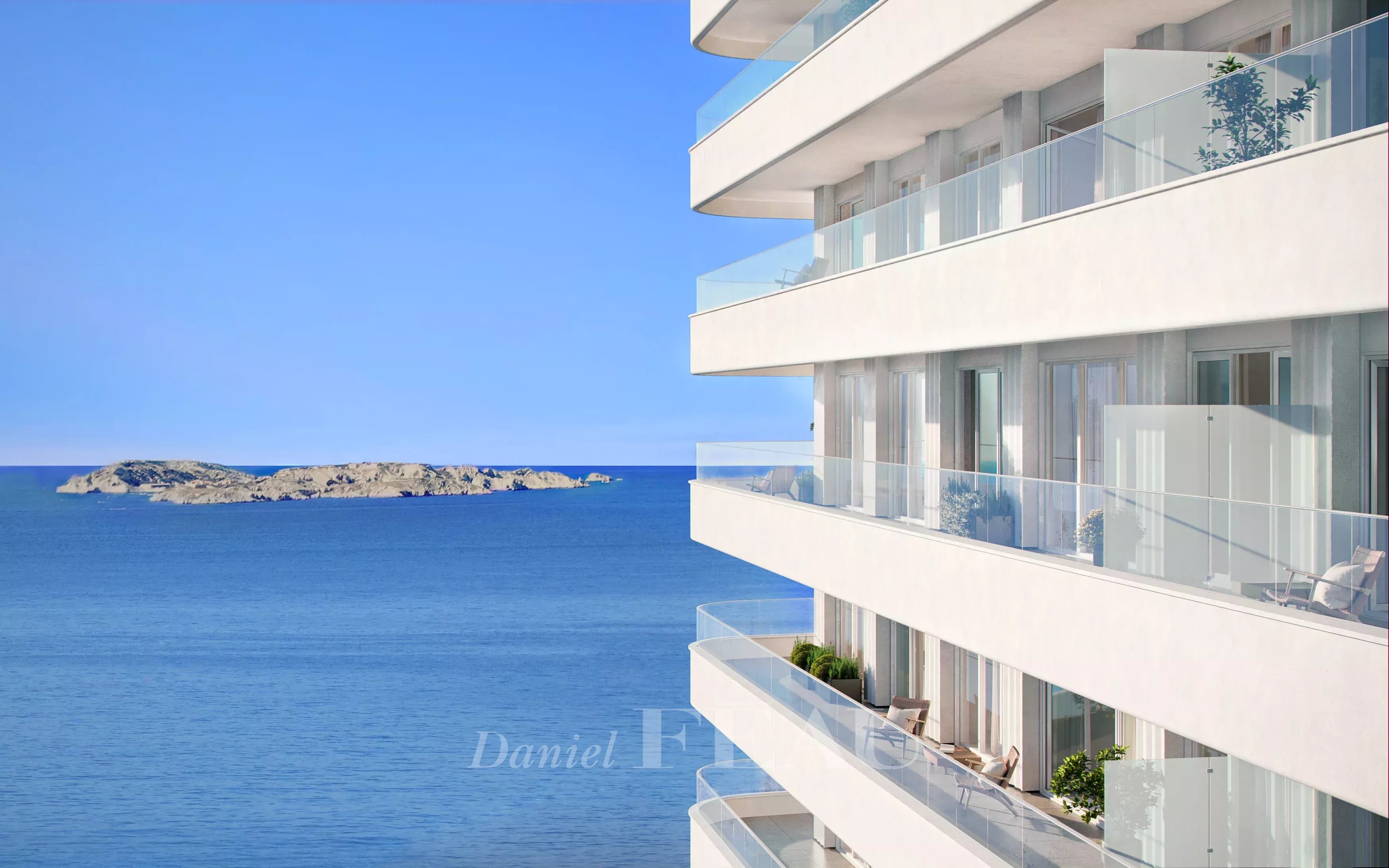 Marseille  M99 - appartement trois-pièces vue mer