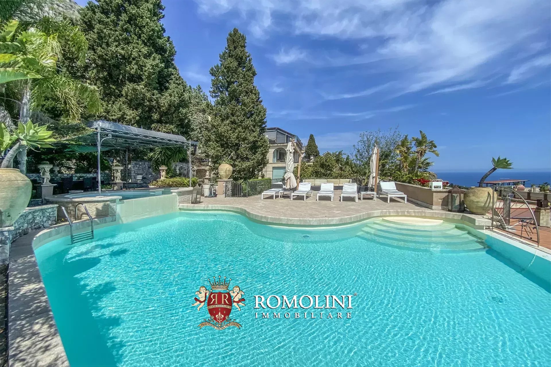 LUXURY SEA VIEW VILLA WITH POOL FOR SALE IN TAORMINA, SICILY
