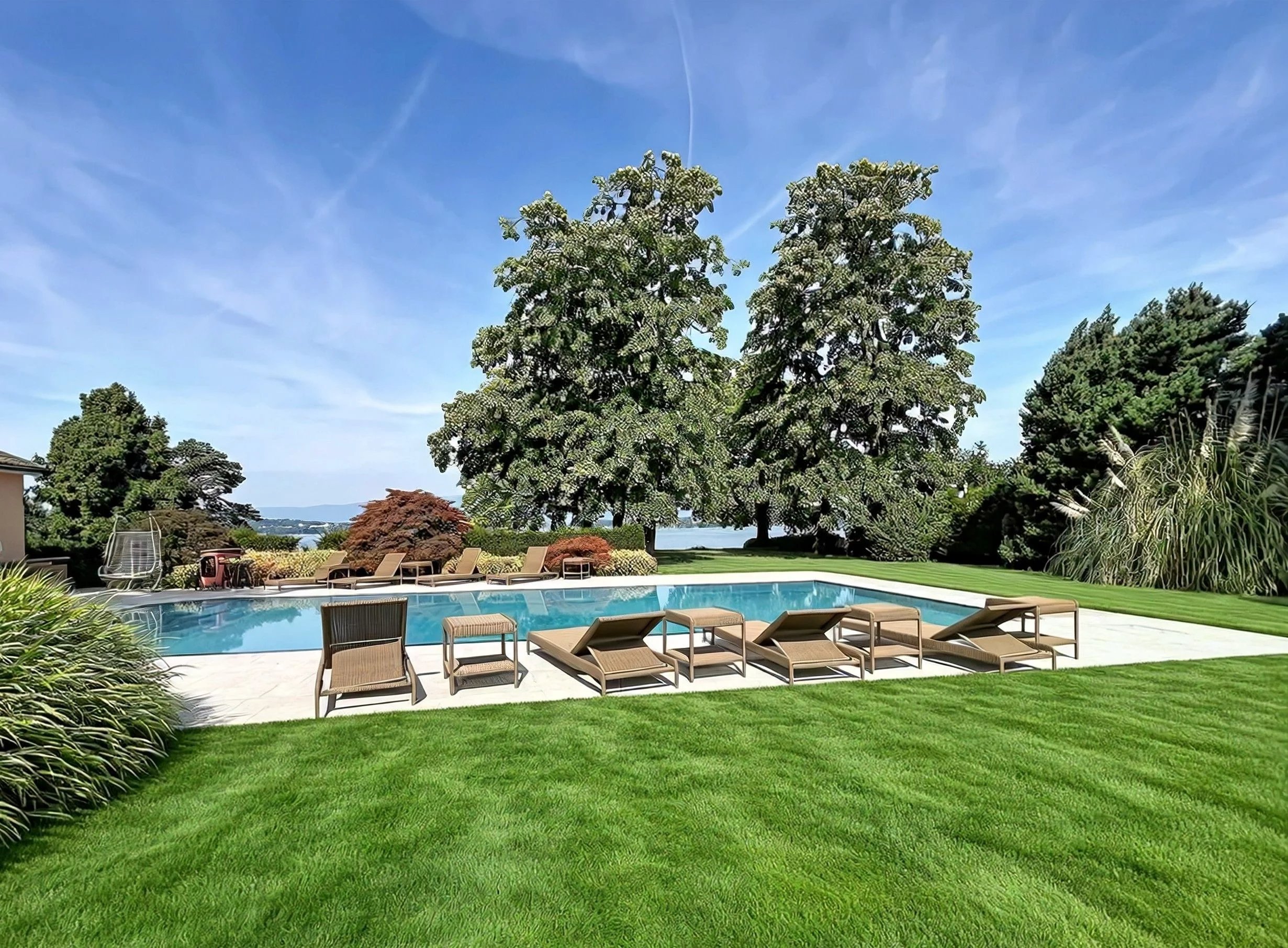Exceptional Lakefront Estate with Pool in Vésenaz