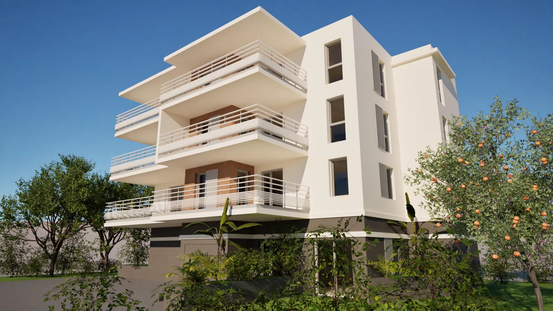 Antibes: Programme neuf proche Port et centre  ville:  Superbe appartement 6 pièces à Antibes, 140 m² avec terrasse Sud e 40 m², 2 parkings en sous sol, cave et bénéficiant d'un jardin de 50 m²
