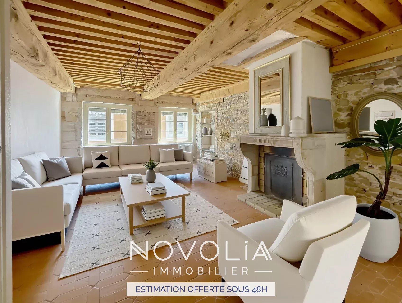 Achat Appartement Surface de 87.63 m/ Total carrez : 87 m, 3 pices, Lyon 1er (69001)