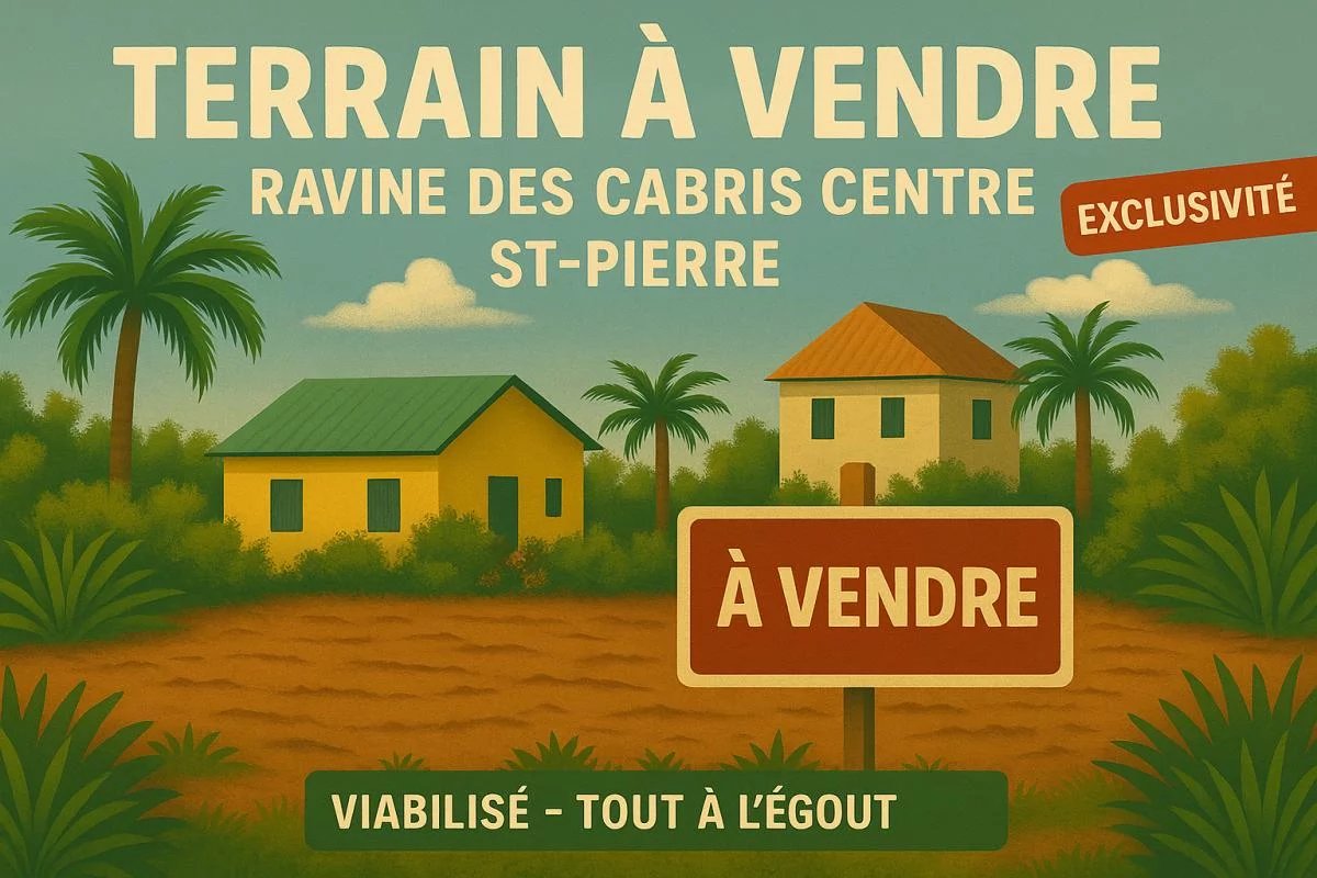 EXCLUSIF - Terrain viabilisé / tout à l'égout - Saint Pierre