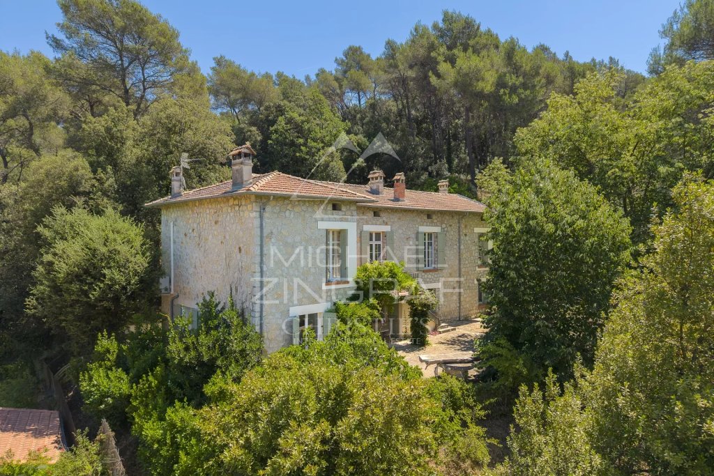 Villa for sale in La Roquette sur Siagne — Authentic Stone Villa La Roquette sur Siagne | Family Estate near Cannes