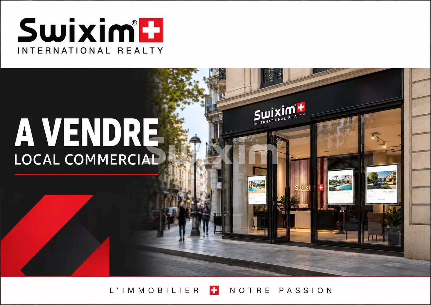 Local commercial de 264 m² avec locataire en place / Rentabilité immédiate