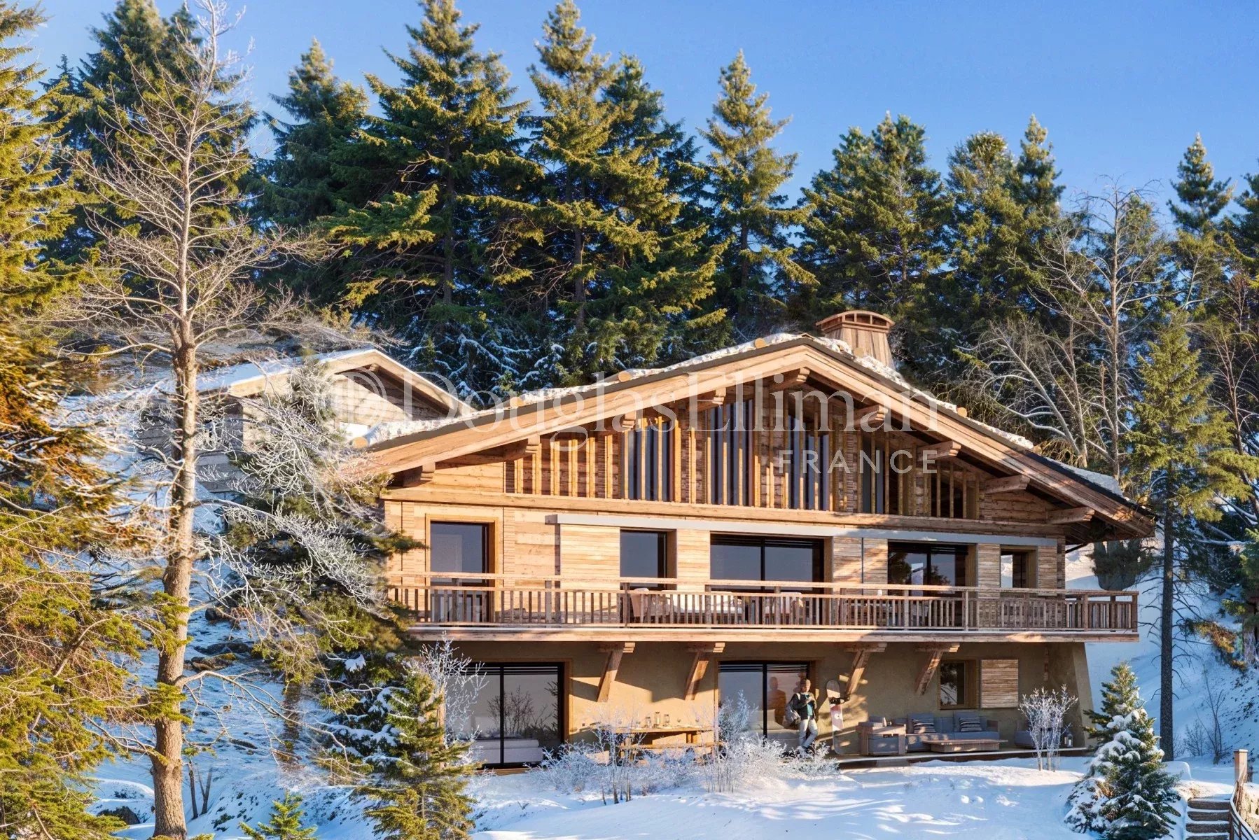 MEGEVE – Chalet familial neuf de grande qualité avec 6 chambres, situé près du centre-ville. - Image nᵒ2