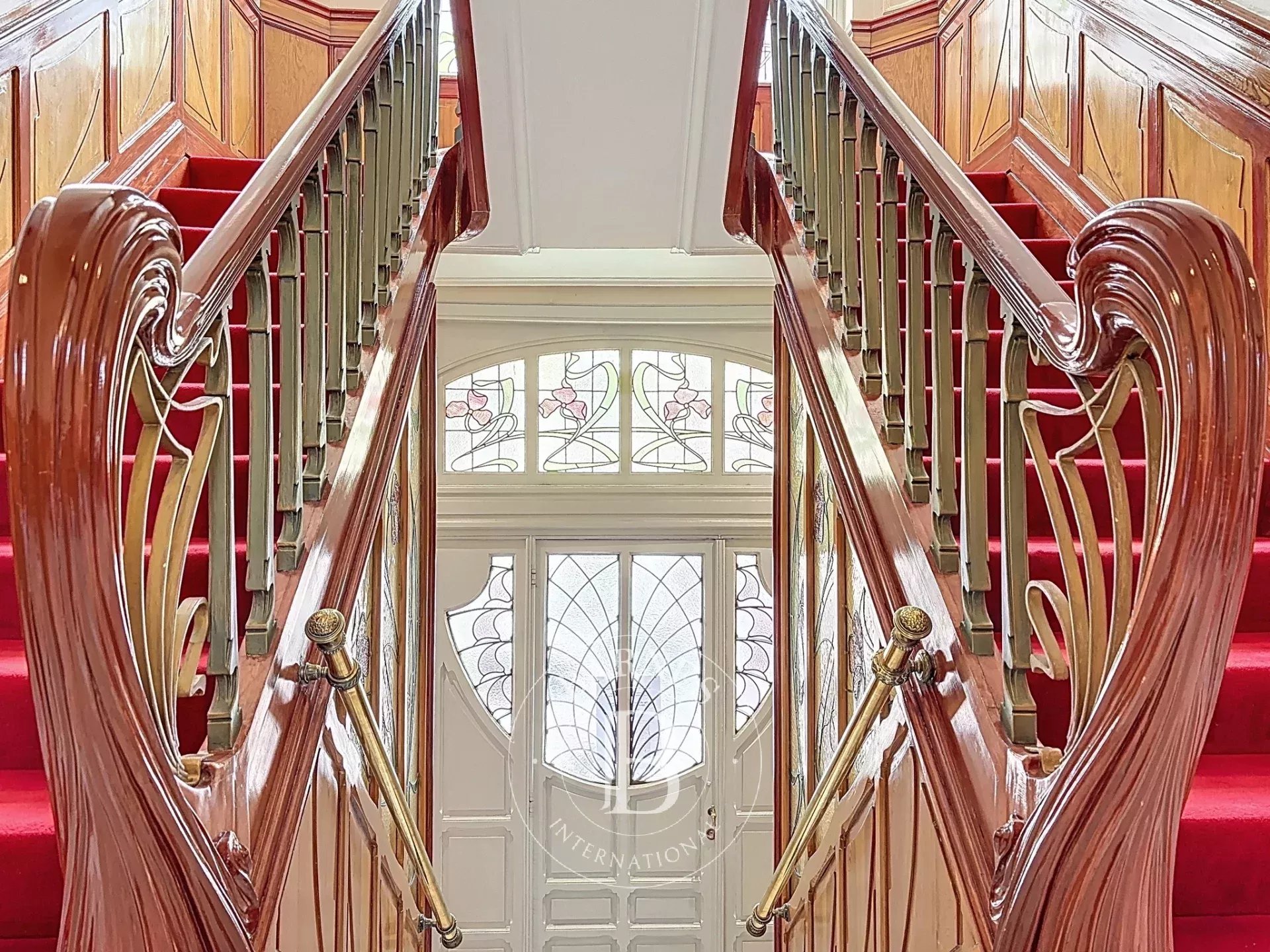 Brussels Squares district - large Art Nouveau house