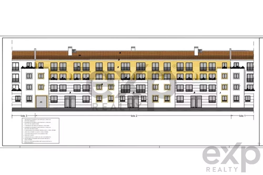 Com projecto aprovado 24 apartamentos -Lote para construção de prédio 4 pisos, no centro de Coruche