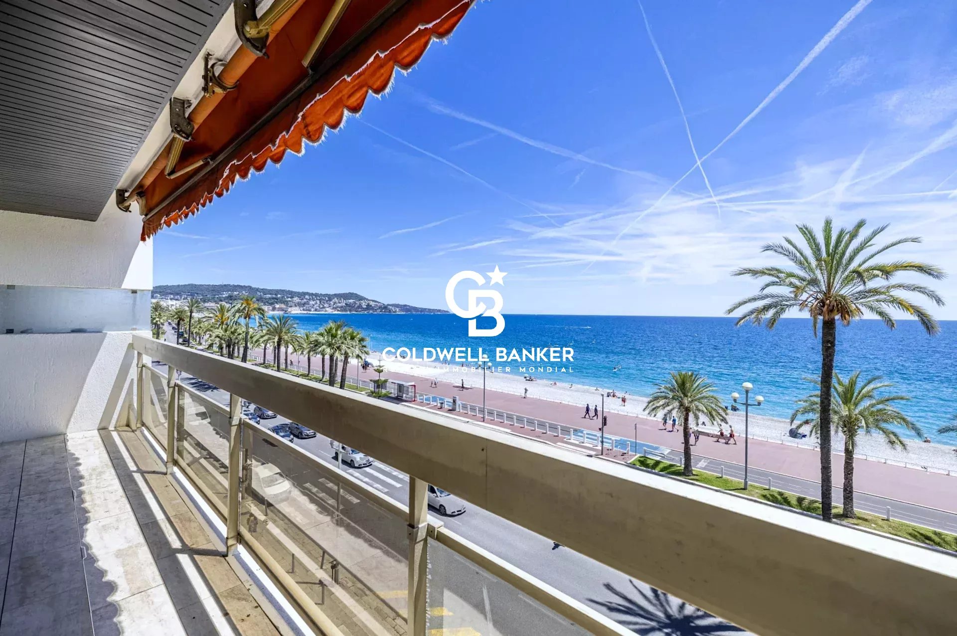 Promenade des Anglais, Appartement 113 m² traversant avec terrasse vue mer panoramique